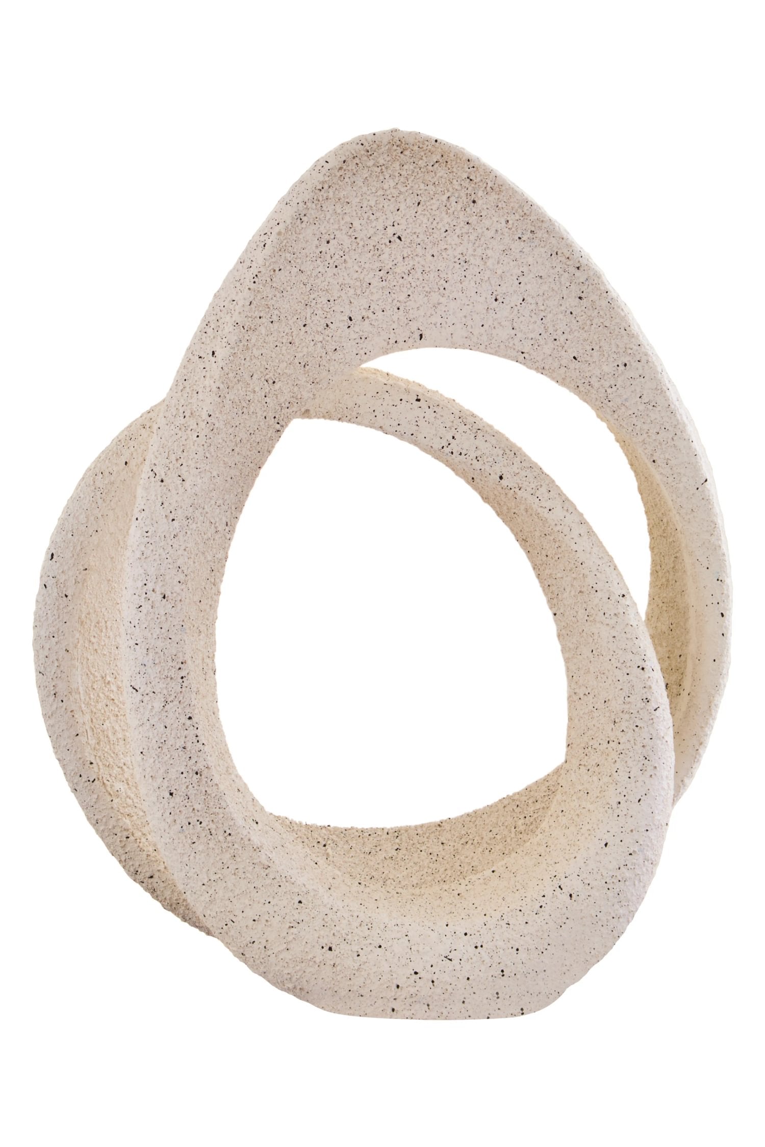 Forma Cream Textured Loop Sculpture
