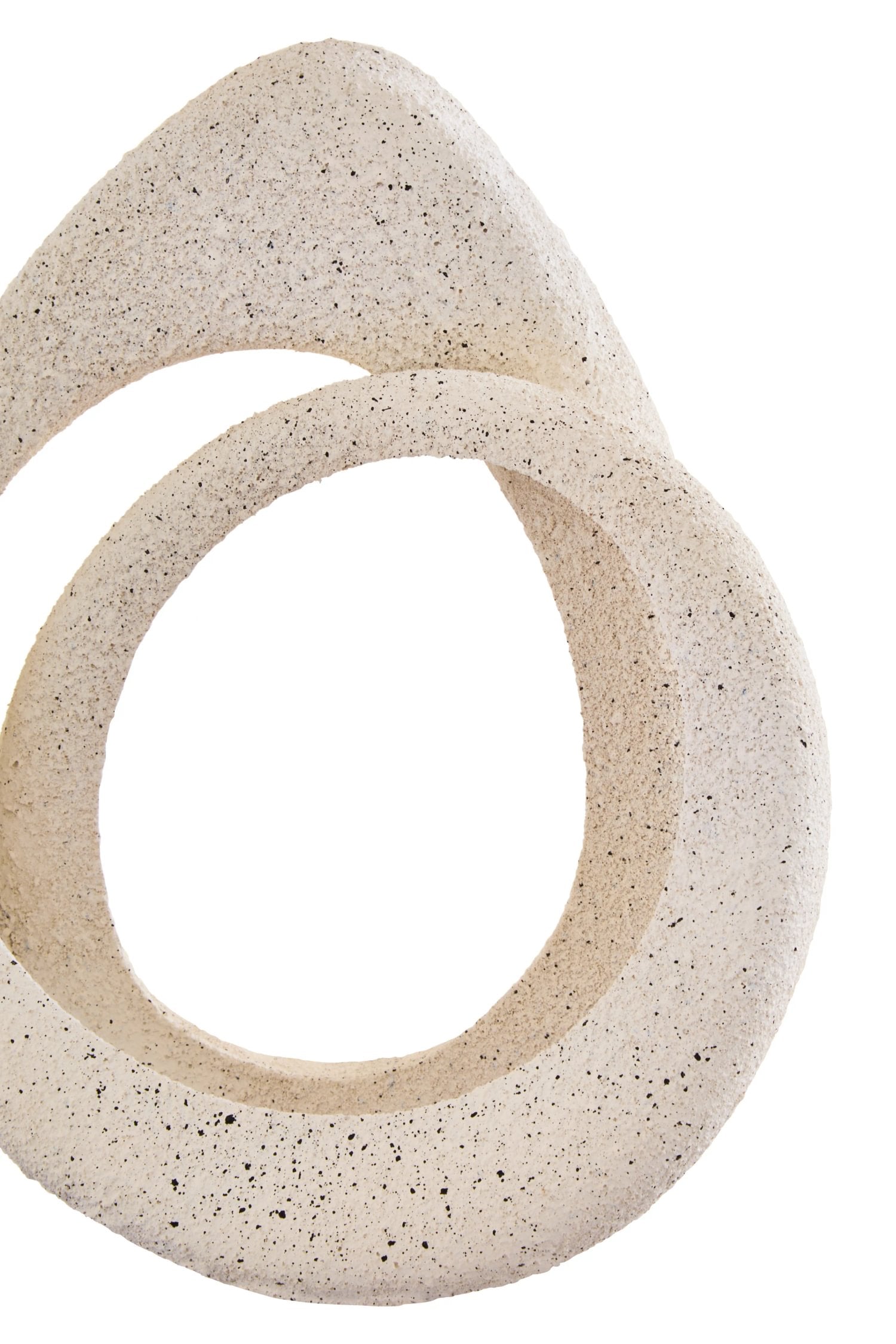 Forma Cream Textured Loop Sculpture