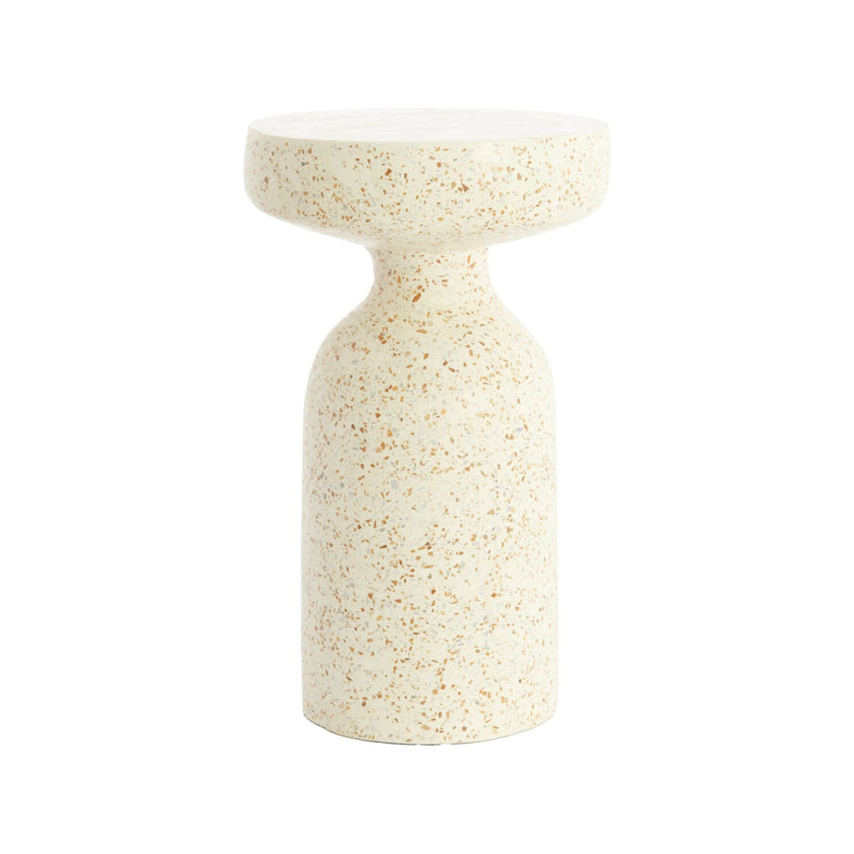 Moravit Cream Terrazzo Round Side Table