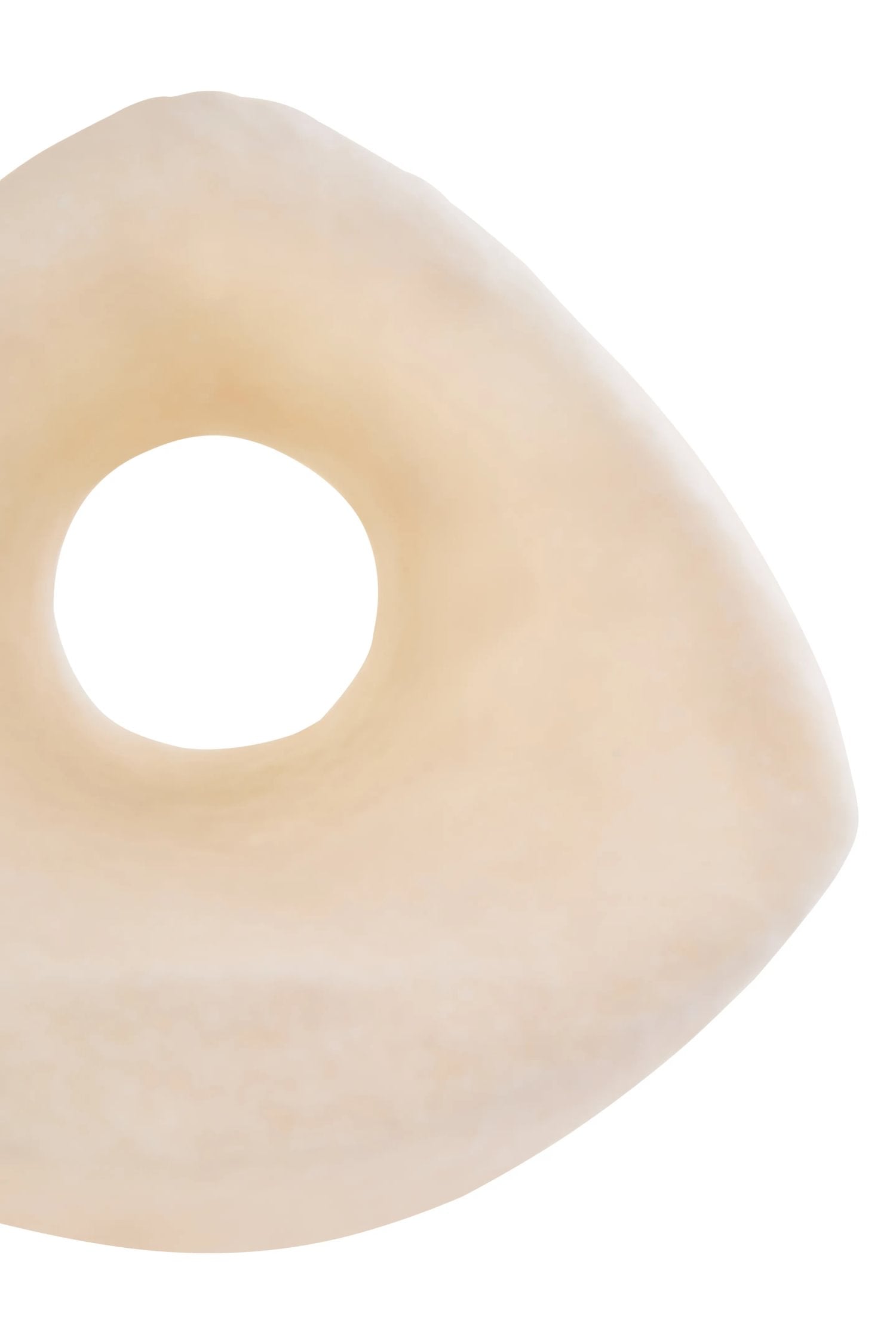 Forma Cream Textured Geometric Sculpture