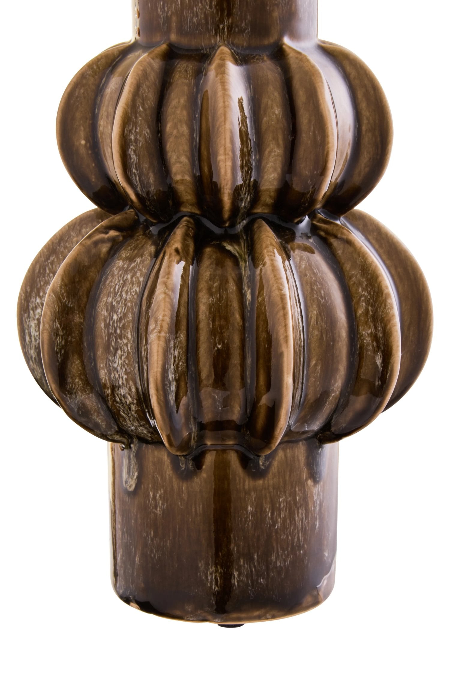 Pebble Brown Stoneware Bubble Vase