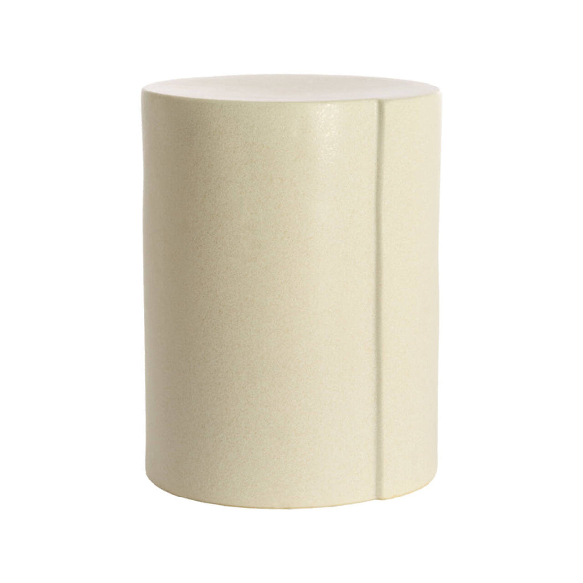 Chulilla Matt Cream Ceramic Round Side Table 44cm