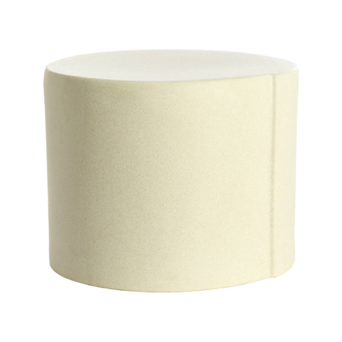 Chulilla Matt Cream Ceramic Round Side Table 34cm