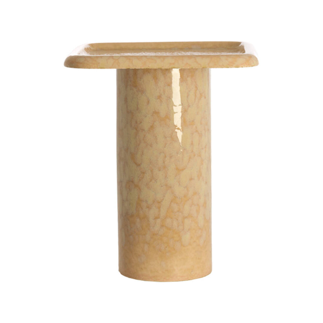 Luarca Light Peach Ceramic Round Side Table 48cm