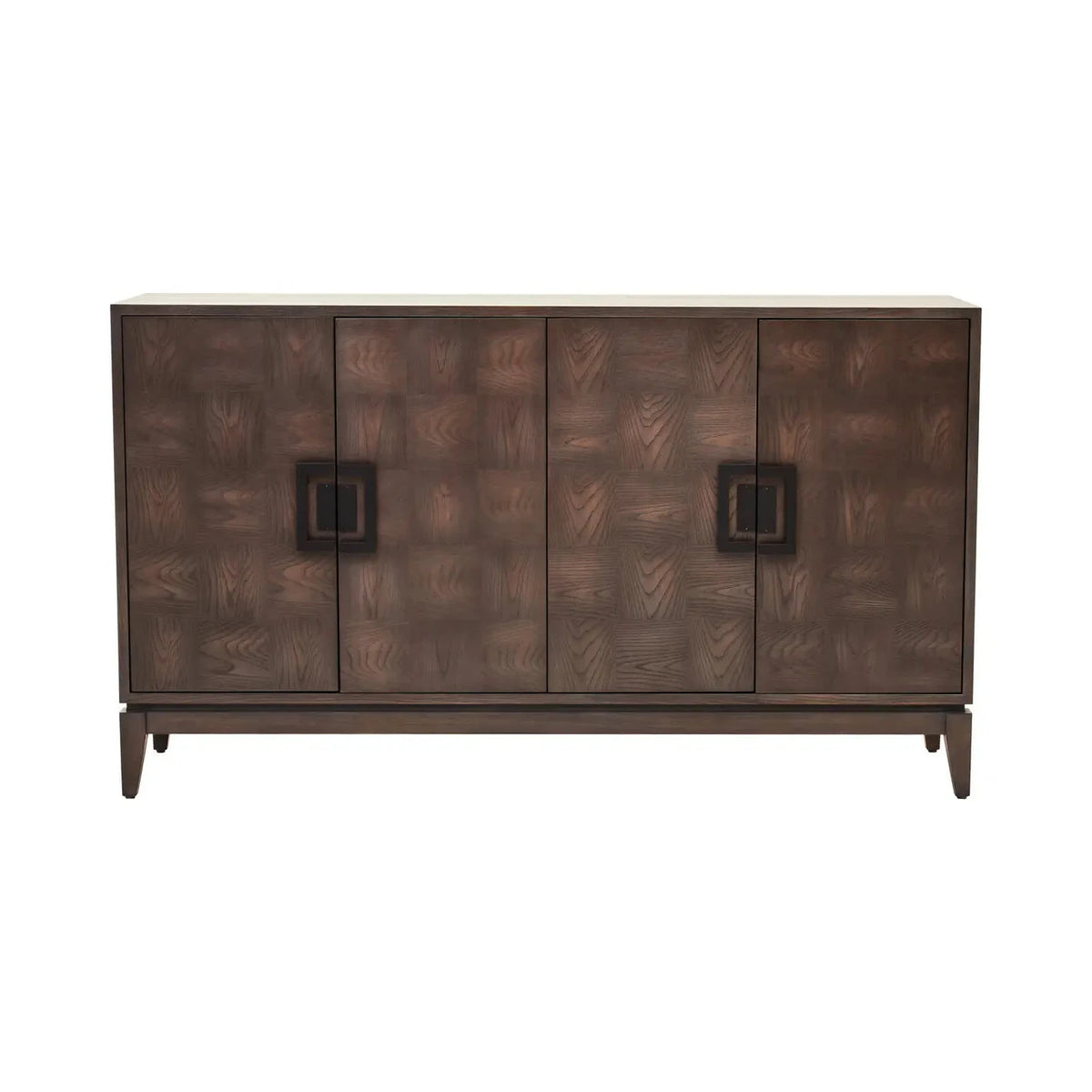 Jetta Checkered Antique Grey Elm Wood Sideboard
