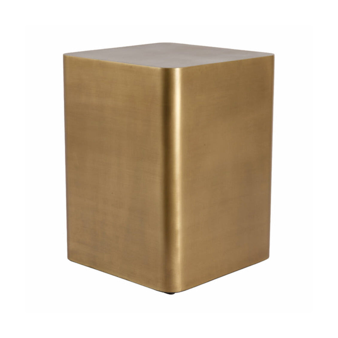 Alurio Antique Bronze Metal Plinth Side Table 40cm