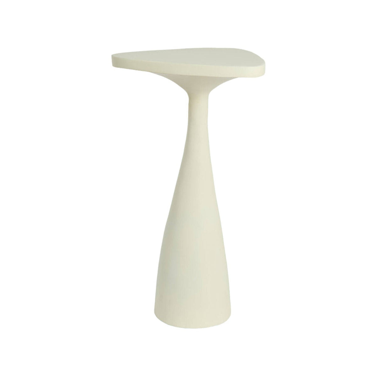 Varoli Matt Cream Metal Side Table 60cm