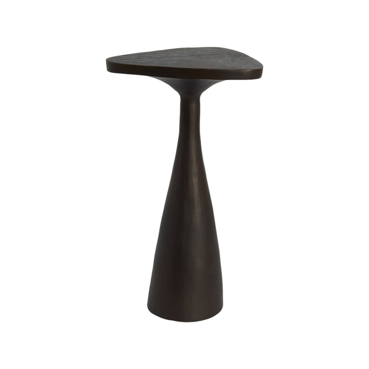 Varoli Matt Brown Bronze Metal Side Table 60cm