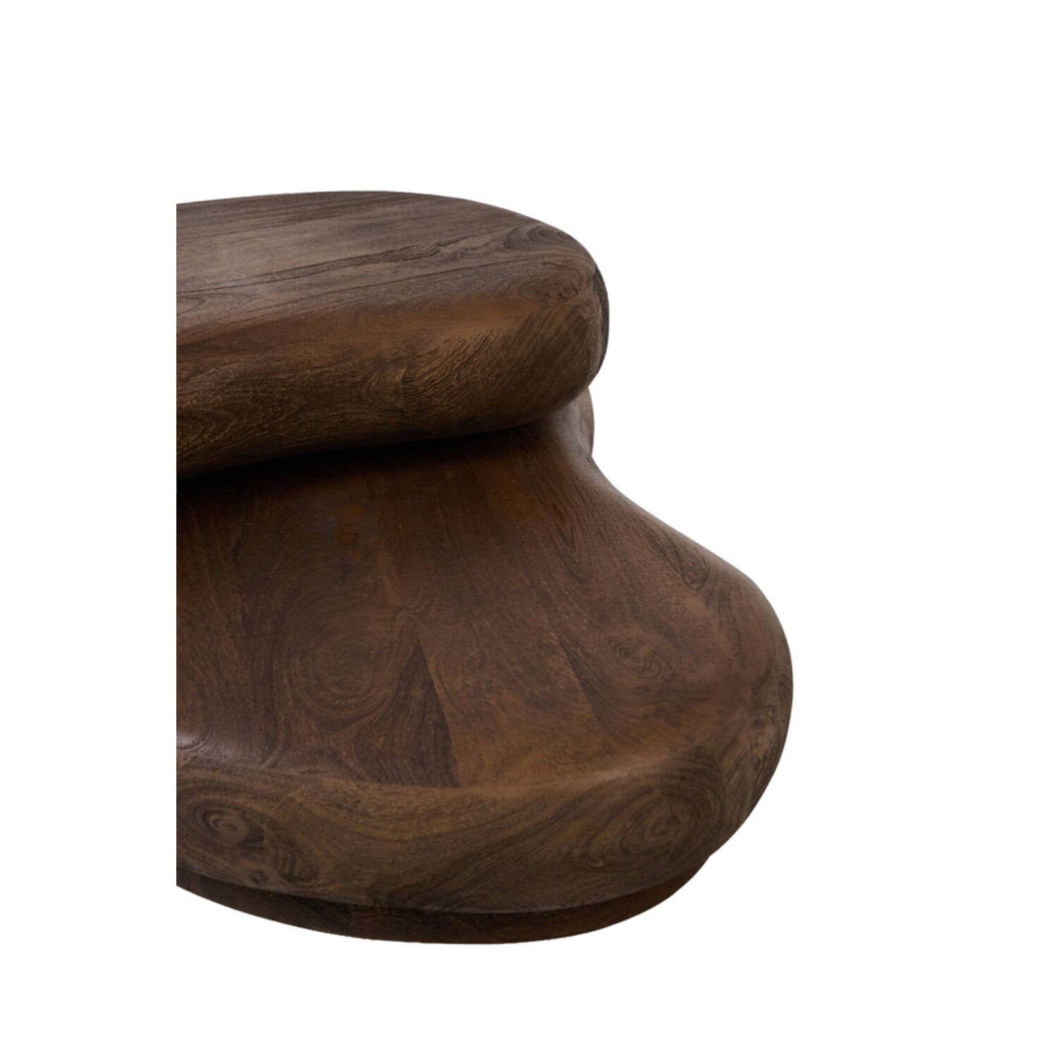 Payu Matt Dark Brown Mango Wood Organic Coffee Table