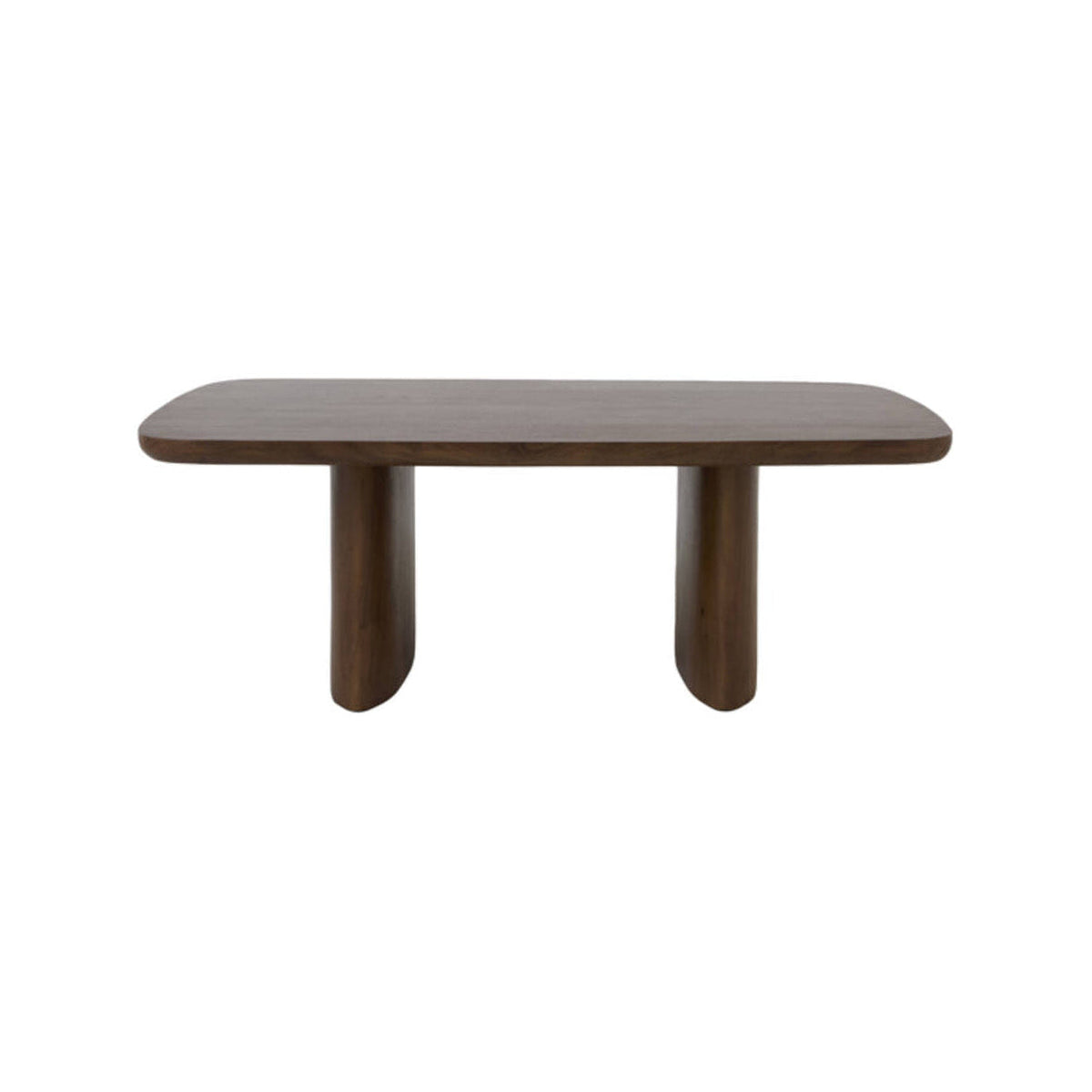 Aymara Dark Brown Acacia Wood Rectangular Coffee Table