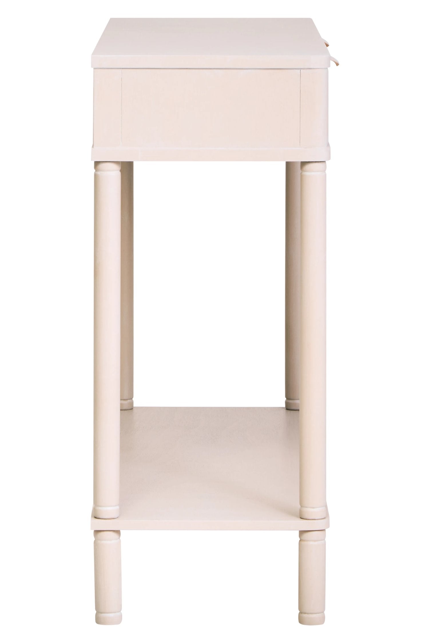 Chelsea Reeded Taupe Wood 2 Drawer Console Table