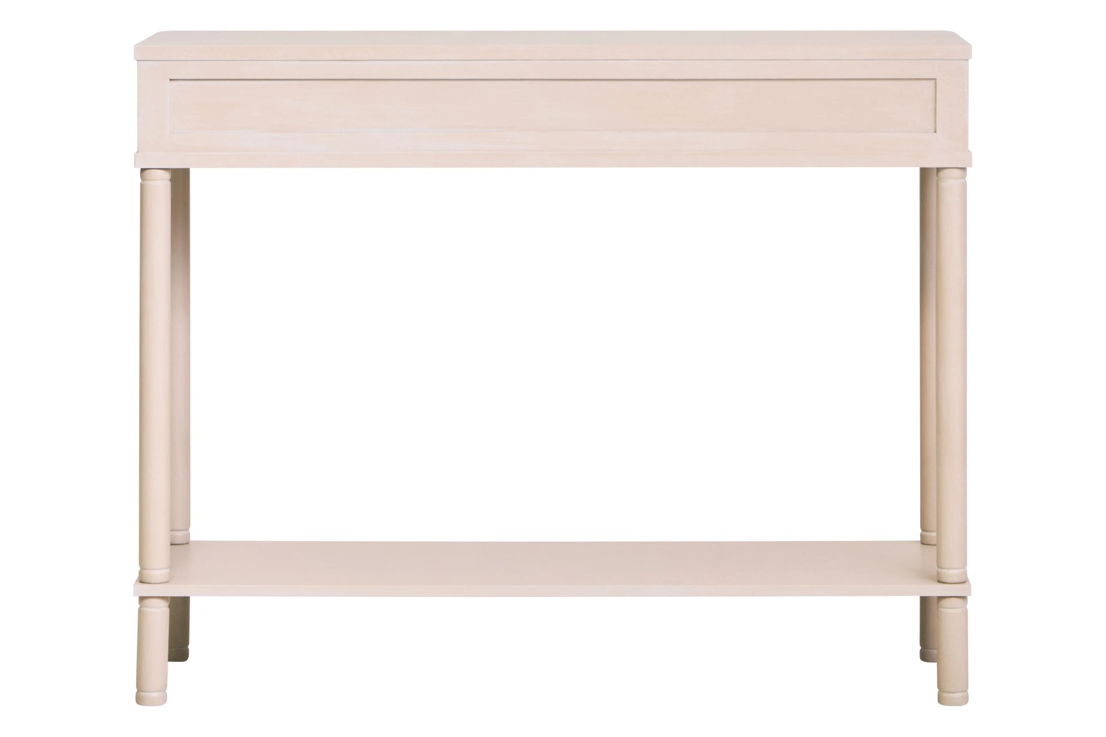 Chelsea Reeded Taupe Wood 2 Drawer Console Table