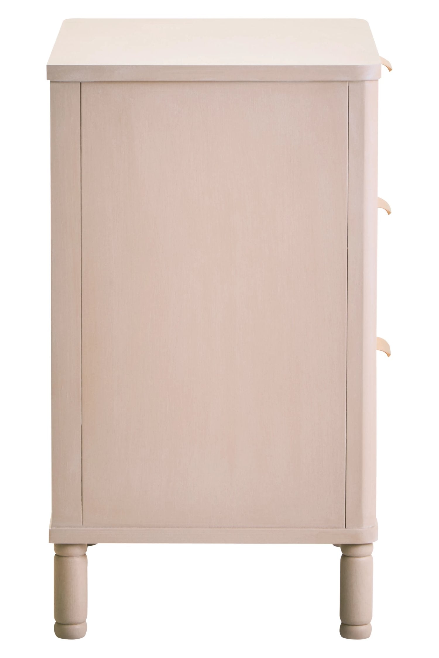Chelsea Taupe Reeded Wood 3 Drawer Chest of Drawers