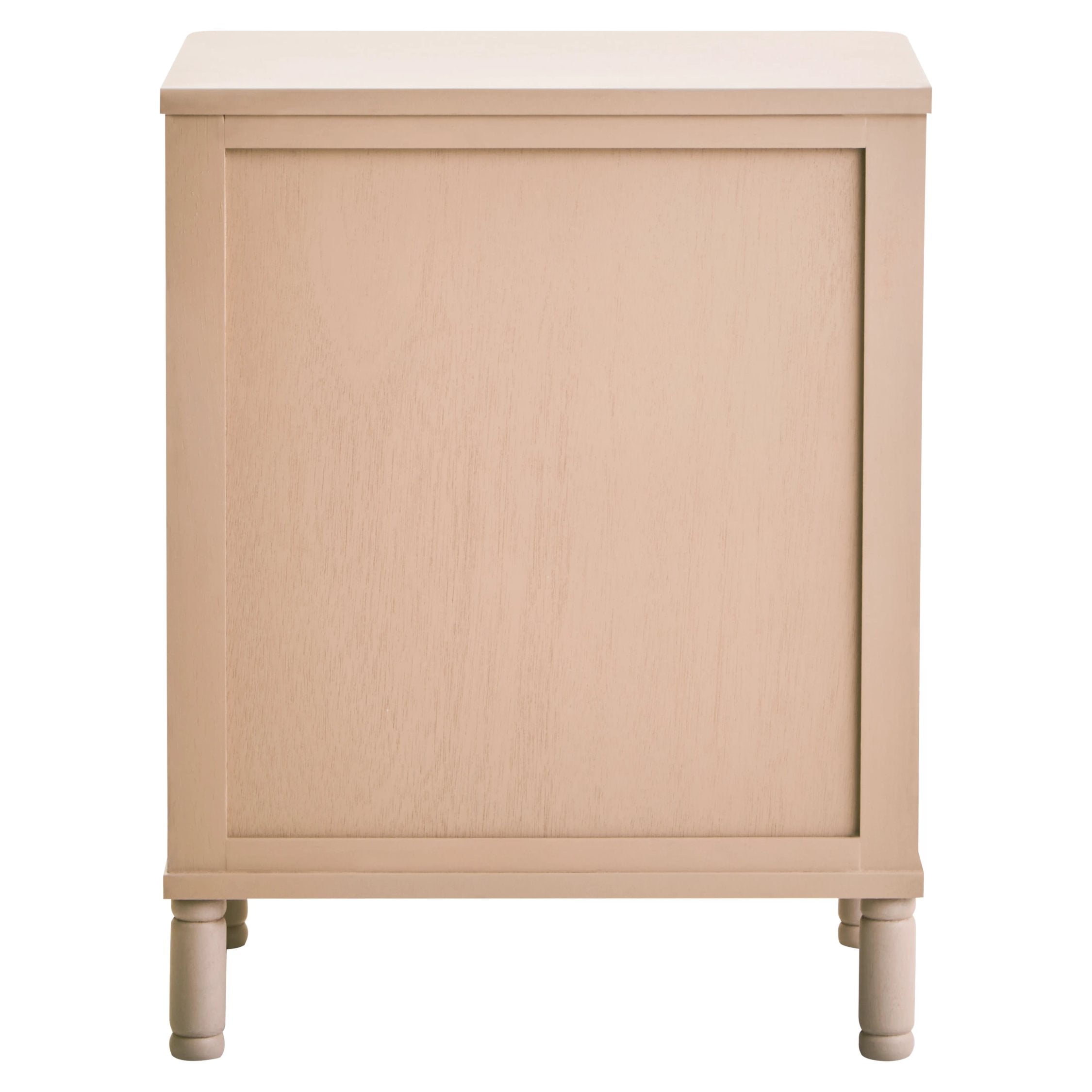 Chelsea Taupe Reeded Wood 3 Drawer Chest of Drawers