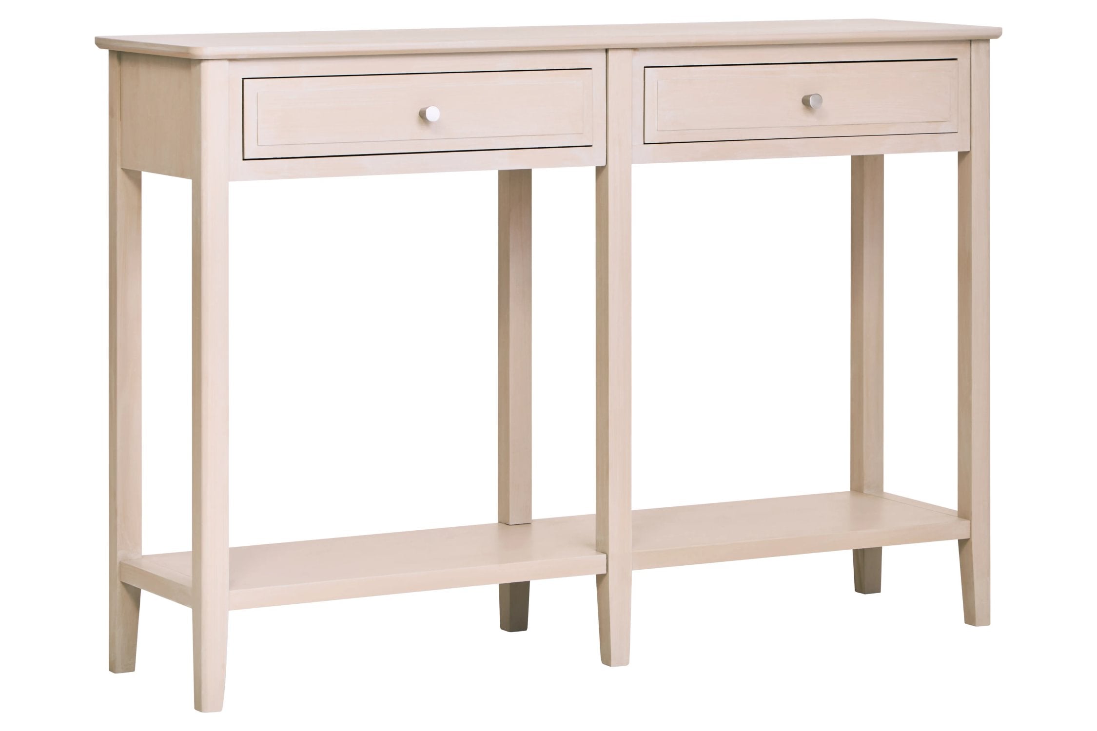 Chelsea Taupe Wood 2 Drawer Console Table