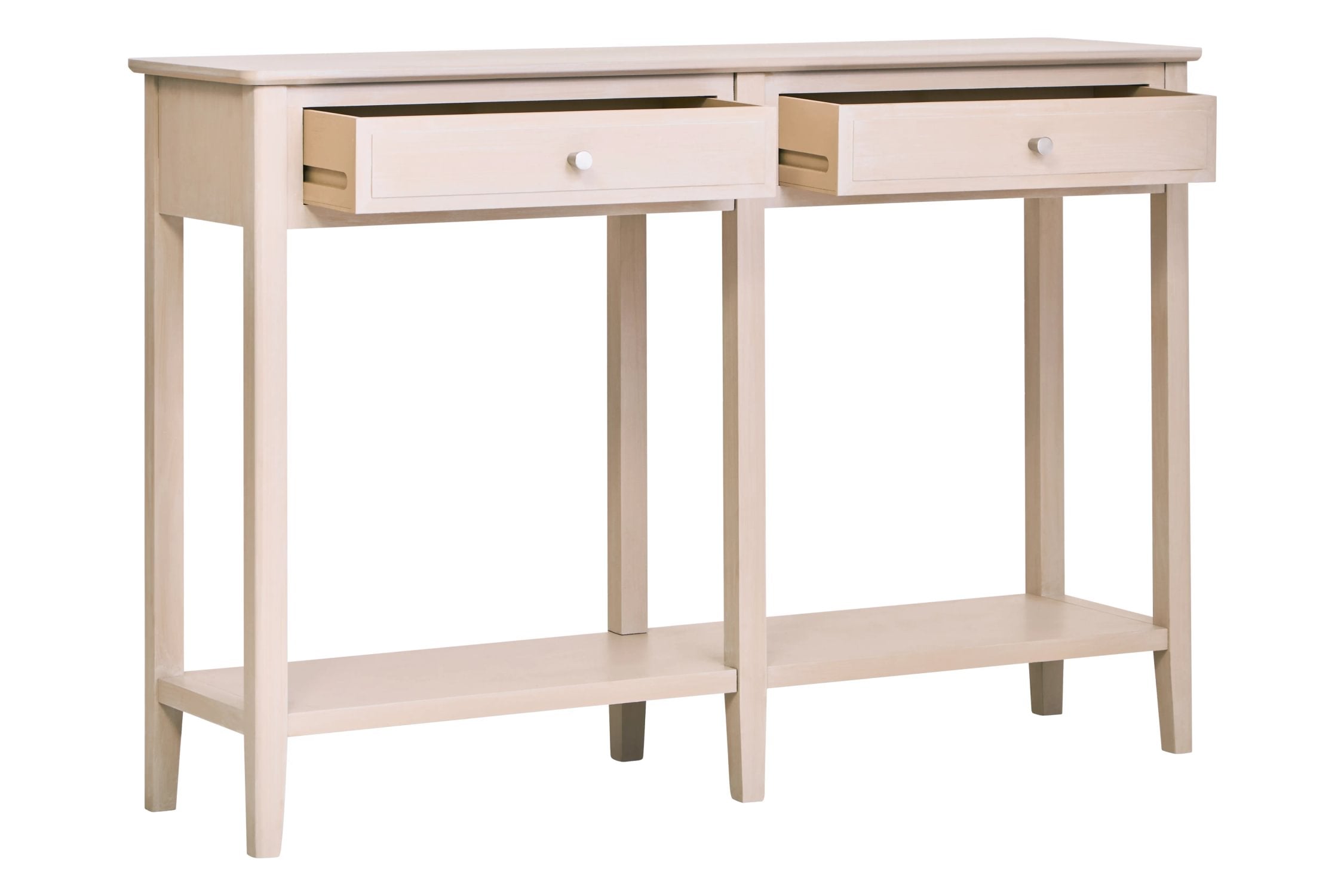 Chelsea Taupe Wood 2 Drawer Console Table