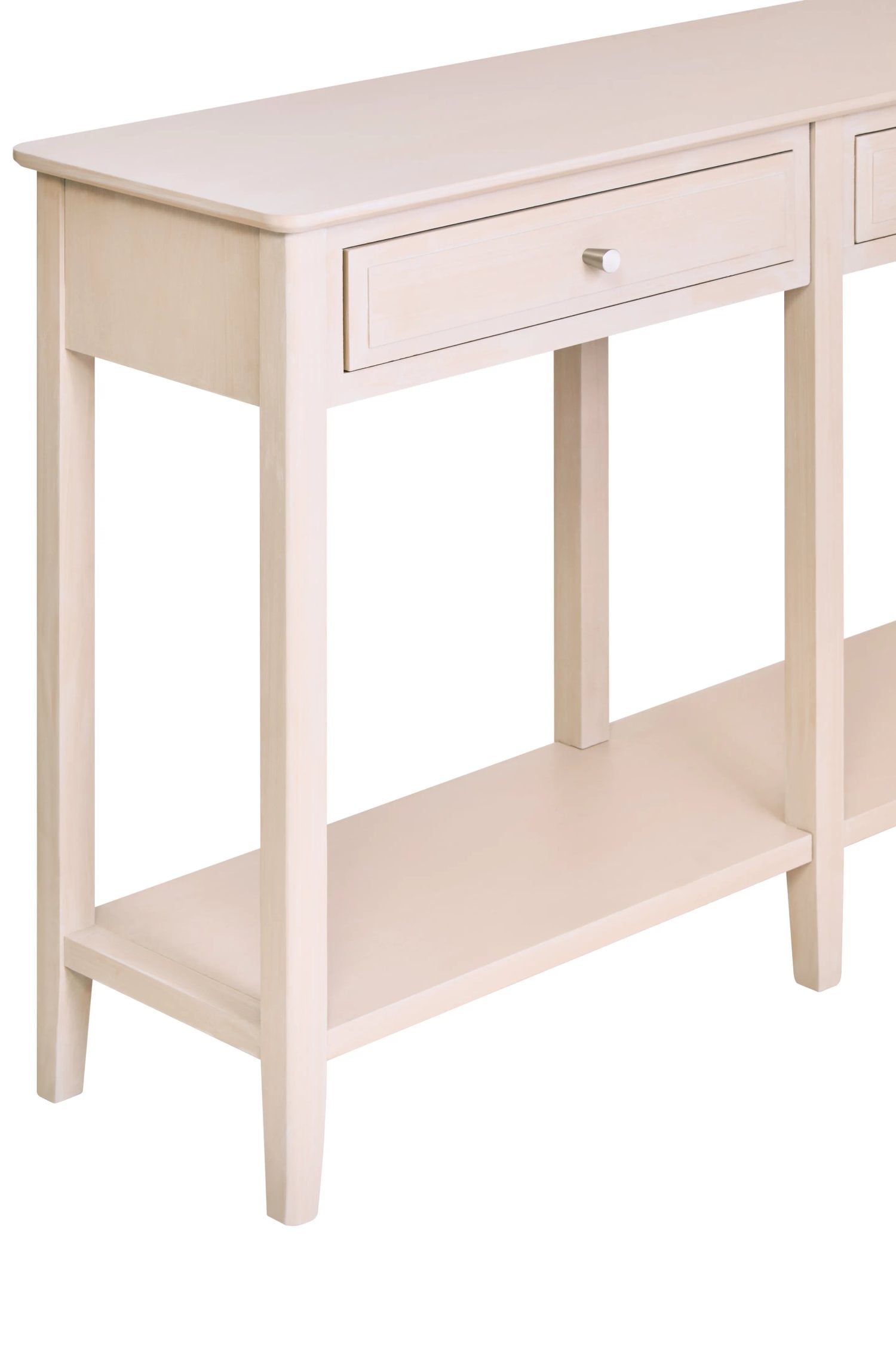 Chelsea Taupe Wood 2 Drawer Console Table