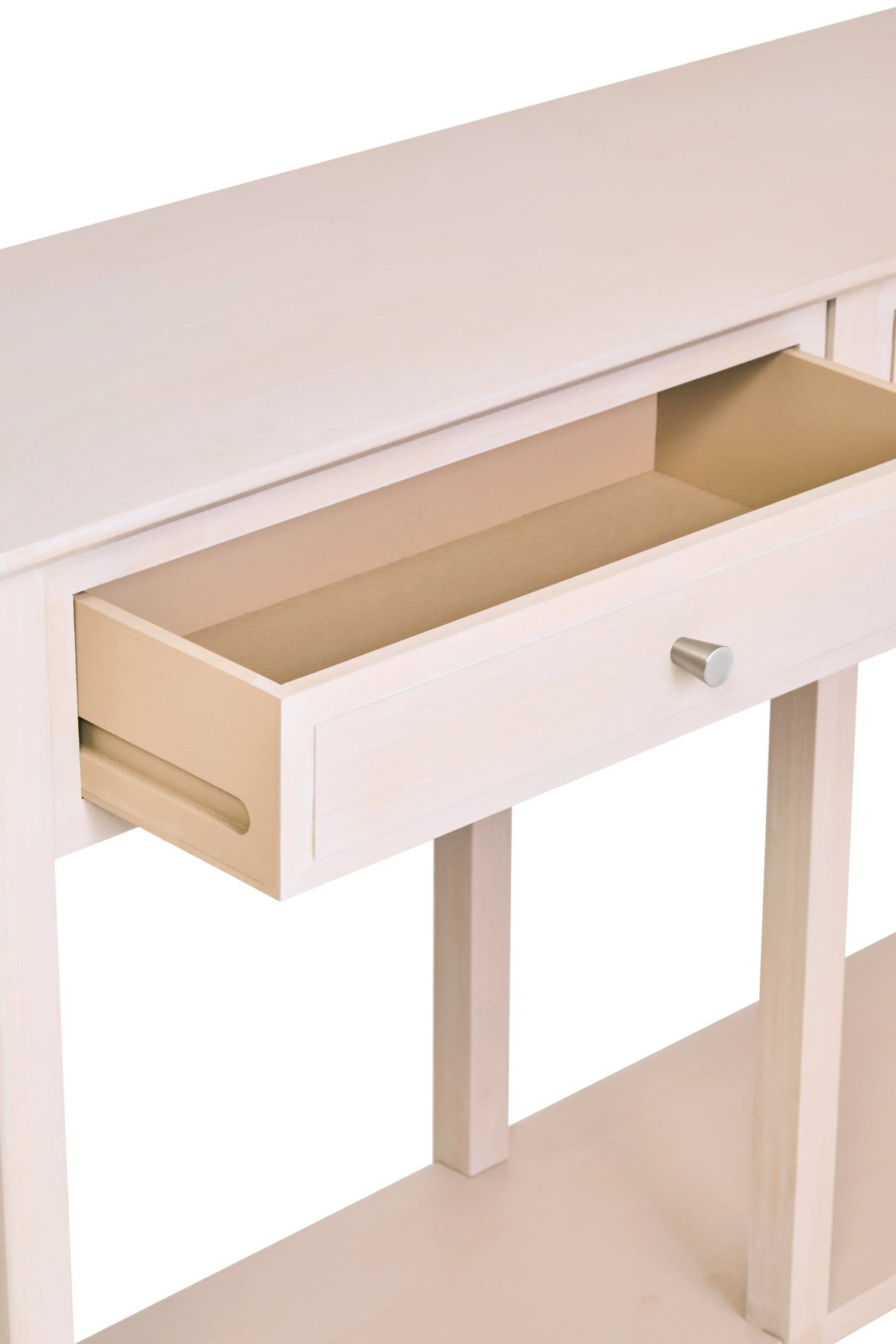 Chelsea Taupe Wood 2 Drawer Console Table