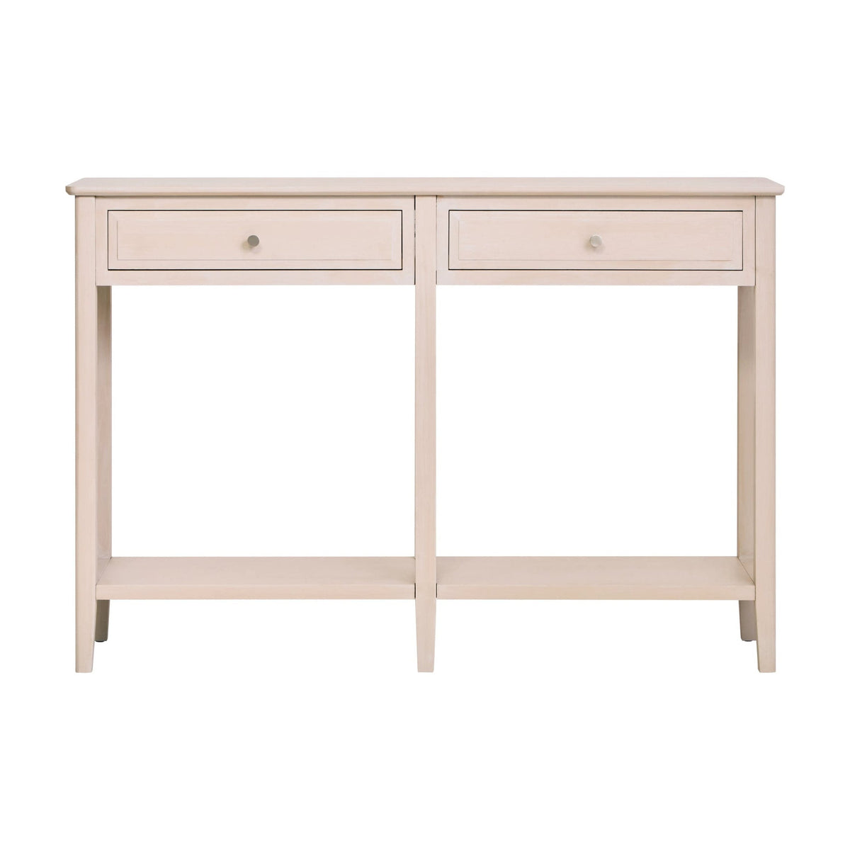 Chelsea Taupe Wood 2 Drawer Console Table