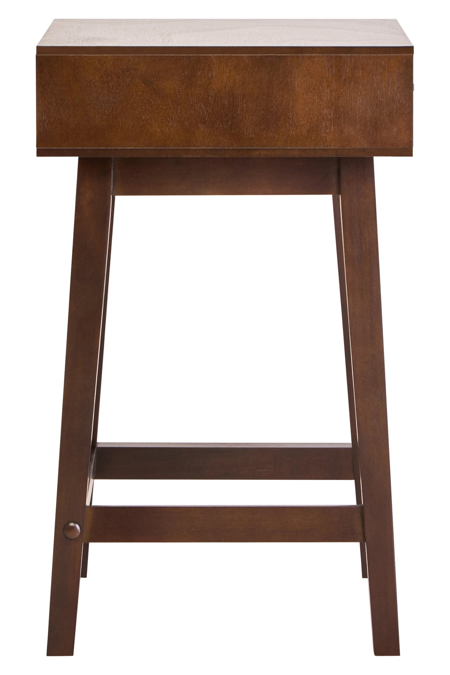 Chelsea Walnut Finish Wood 1 Drawer Side Table