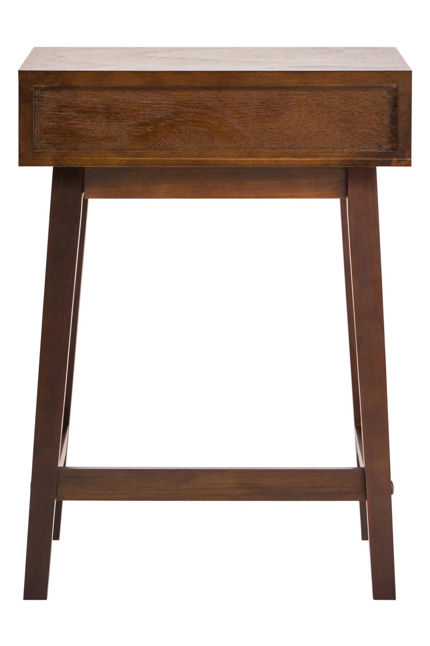 Chelsea Walnut Finish Wood 1 Drawer Side Table