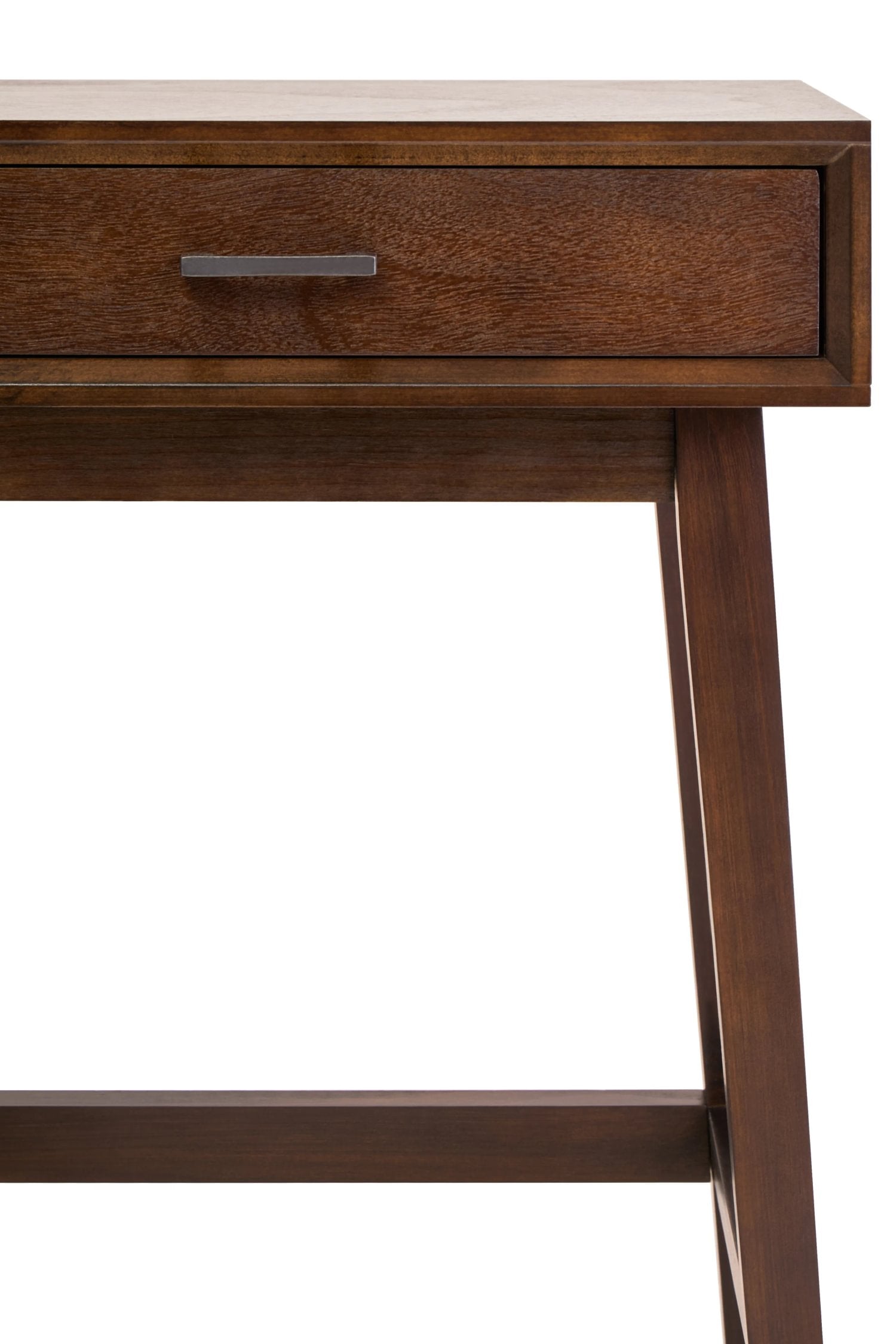 Chelsea Walnut Finish Wood 1 Drawer Side Table