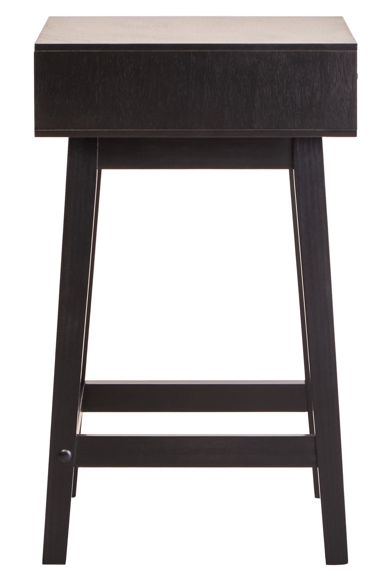 Chelsea Black Finish Wood 1 Drawer Side Table