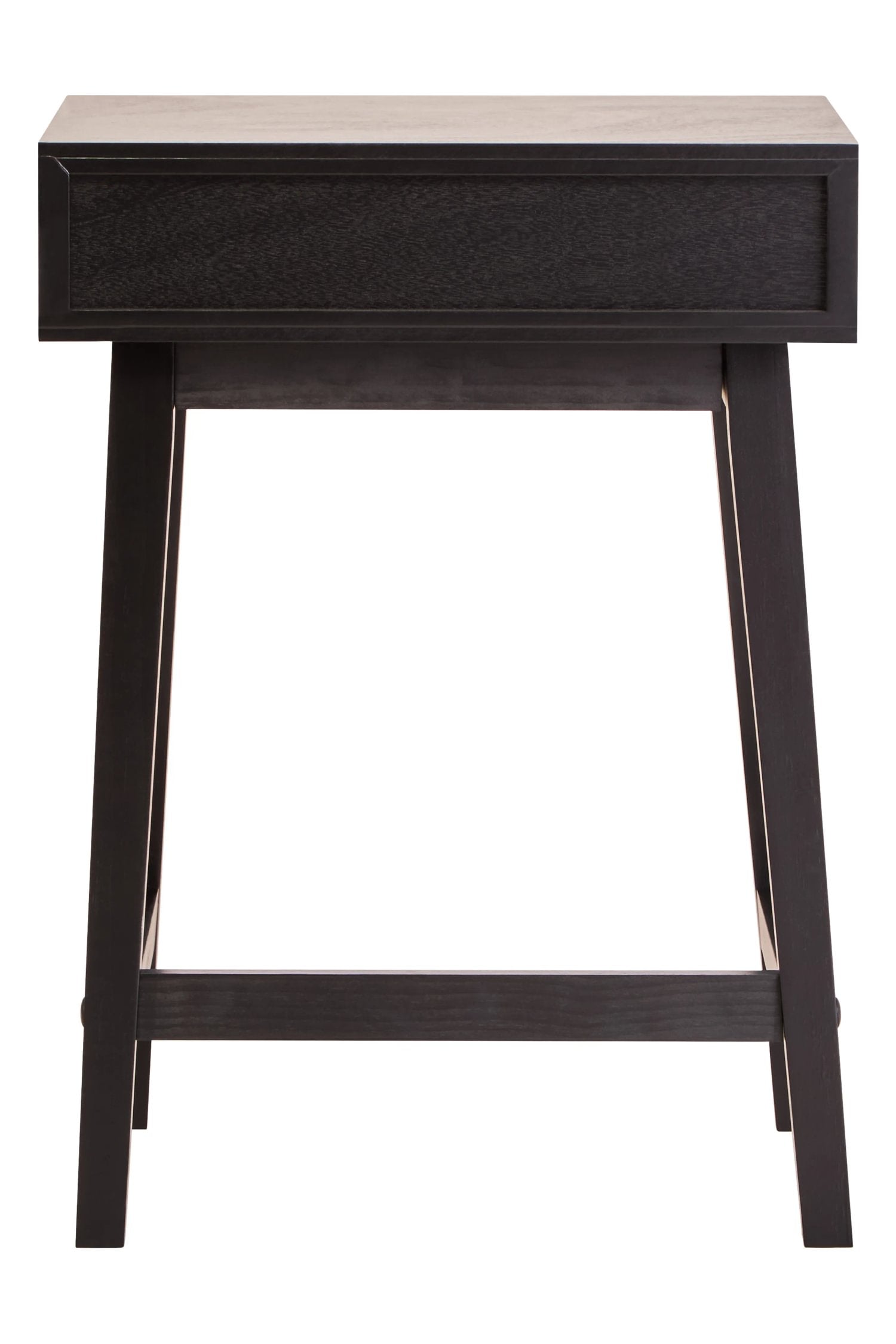 Chelsea Black Finish Wood 1 Drawer Side Table