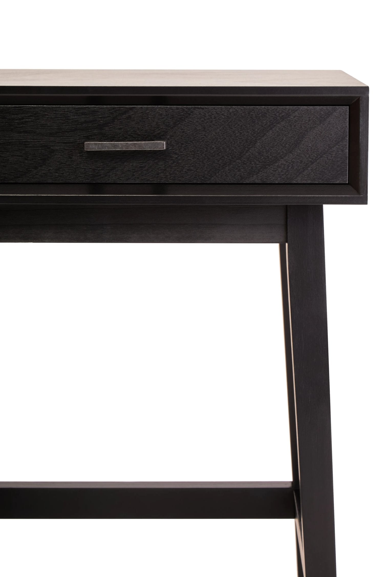 Chelsea Black Finish Wood 1 Drawer Side Table