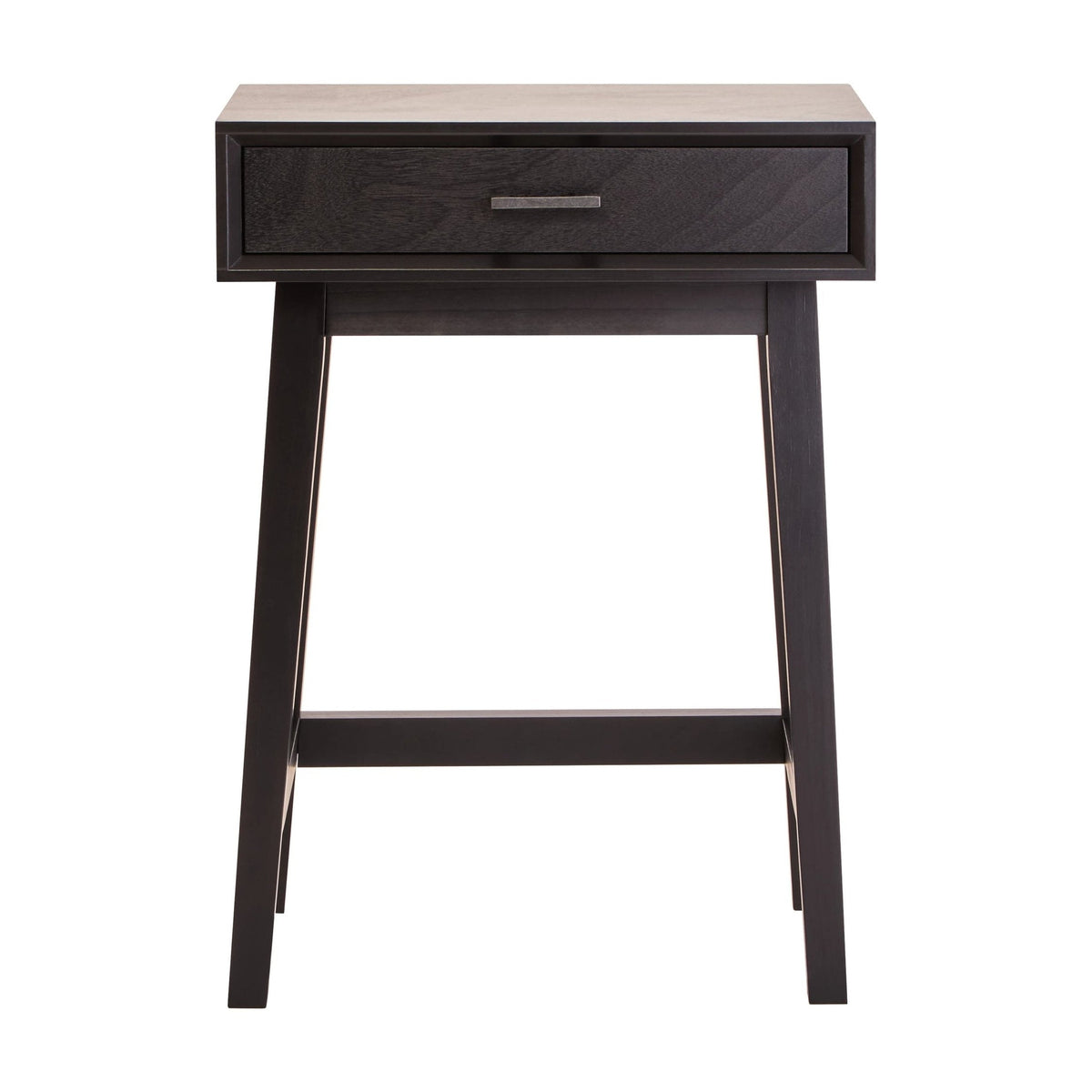 Chelsea Black Finish Wood 1 Drawer Side Table