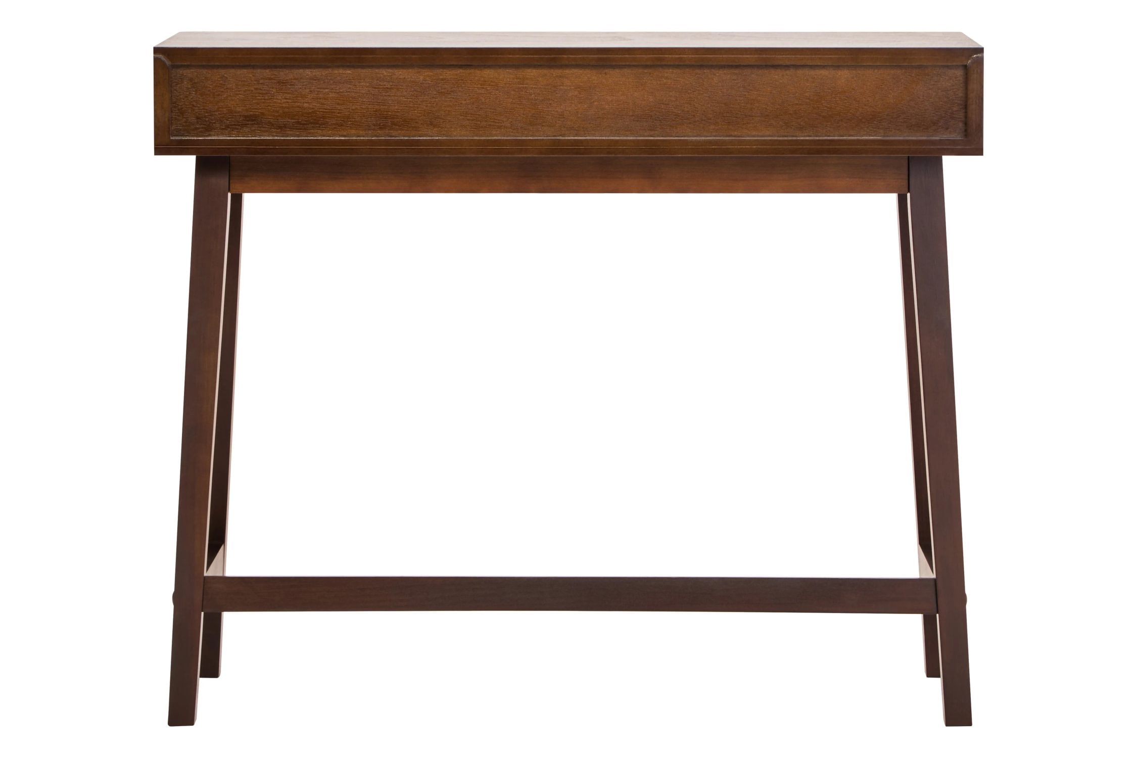 Chelsea Walnut Finish Wood 2 Drawer Console Table