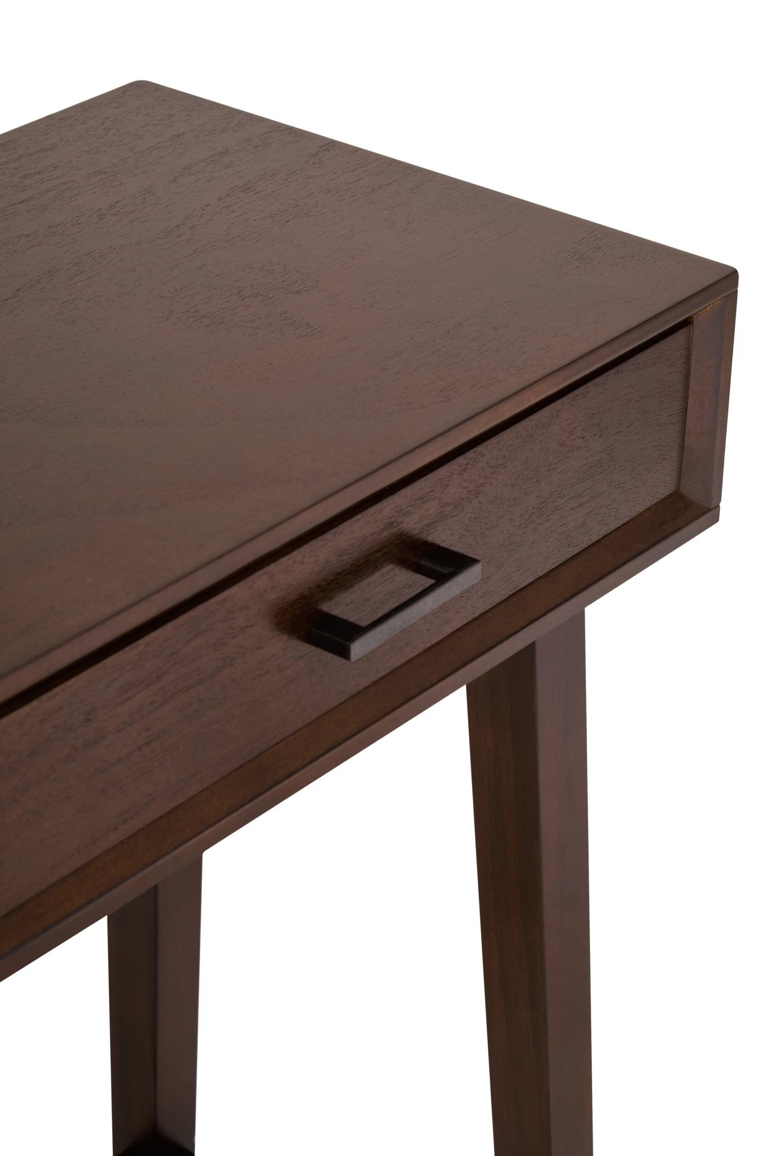 Chelsea Walnut Finish Wood 2 Drawer Console Table