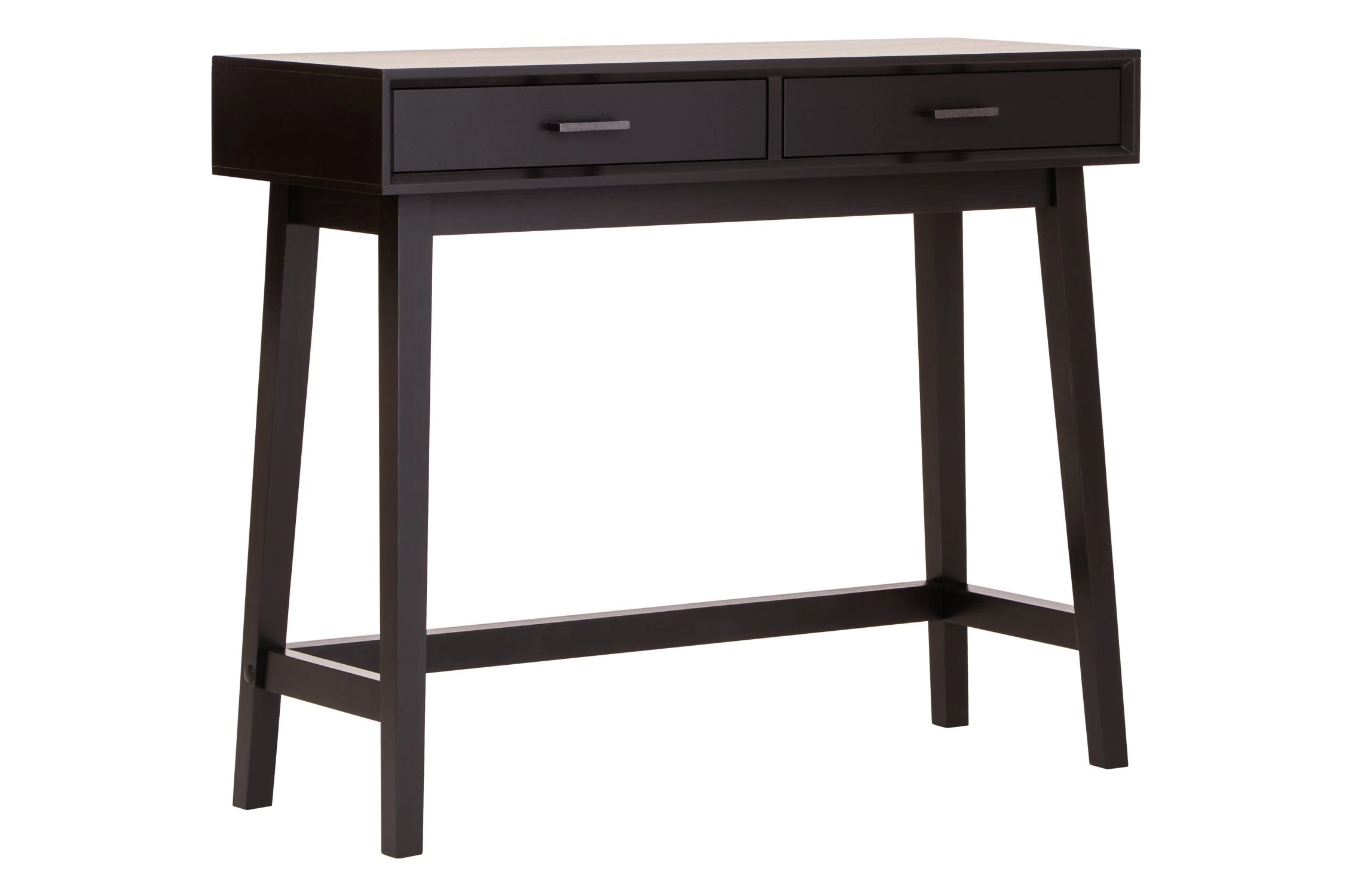 Chelsea Black Finish Wood 2 Drawer Console Table