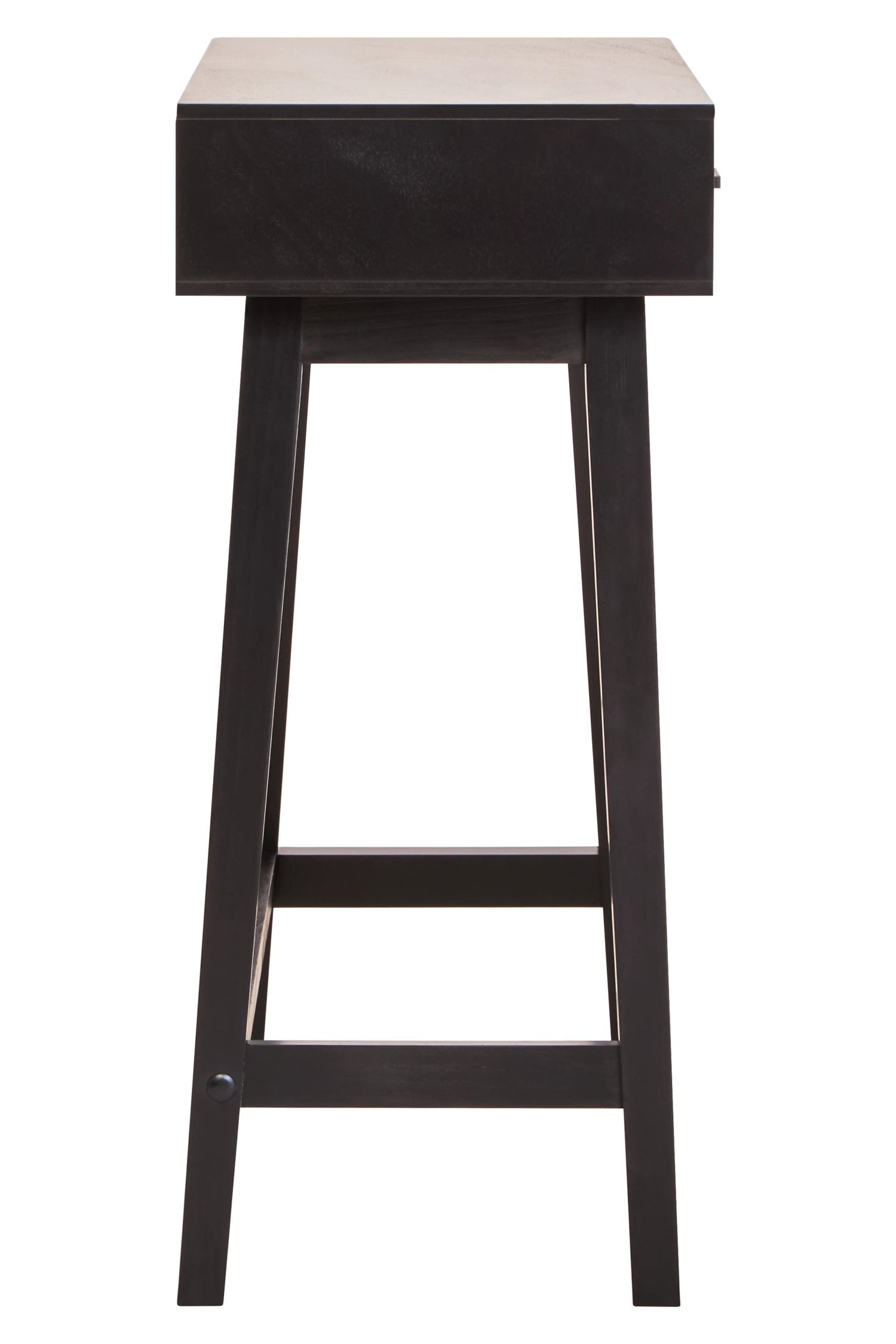 Chelsea Black Finish Wood 2 Drawer Console Table