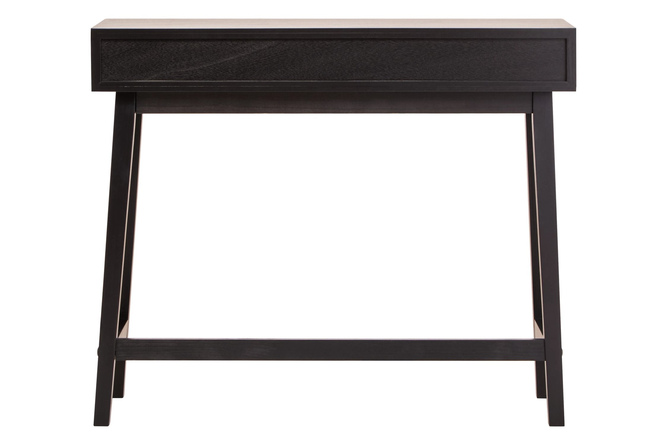 Chelsea Black Finish Wood 2 Drawer Console Table