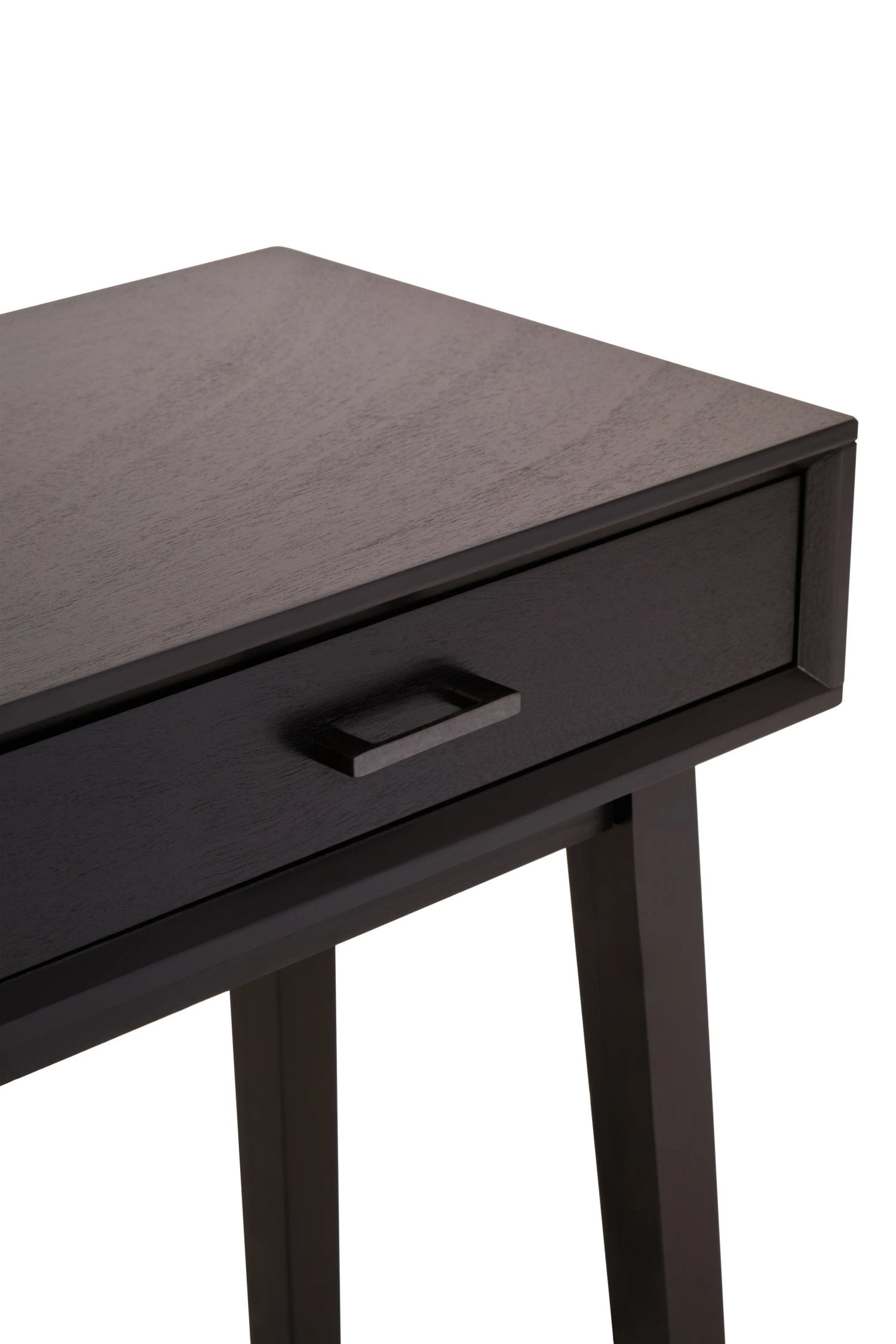 Chelsea Black Finish Wood 2 Drawer Console Table