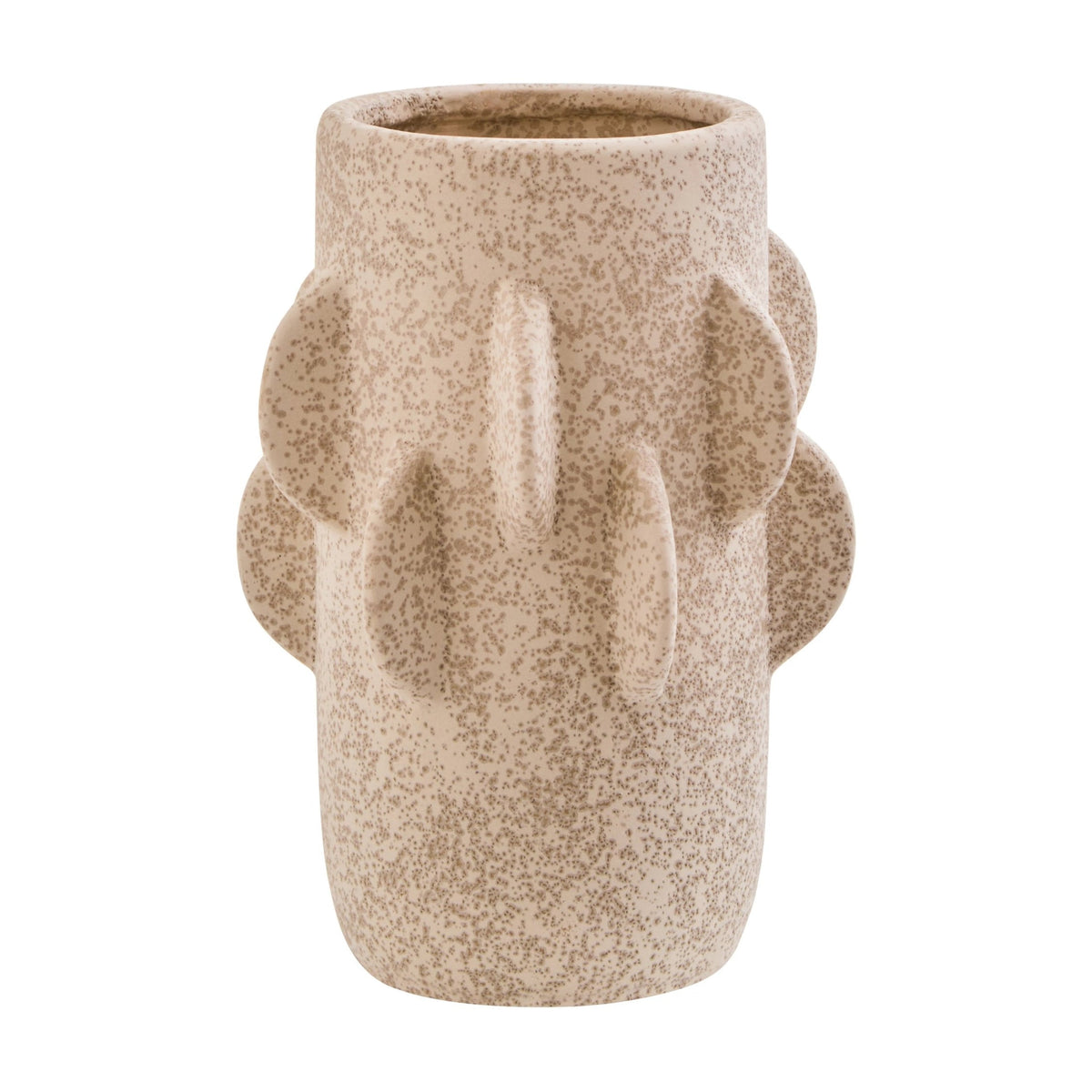 Dune Small Cream Textured Stoneware Vase