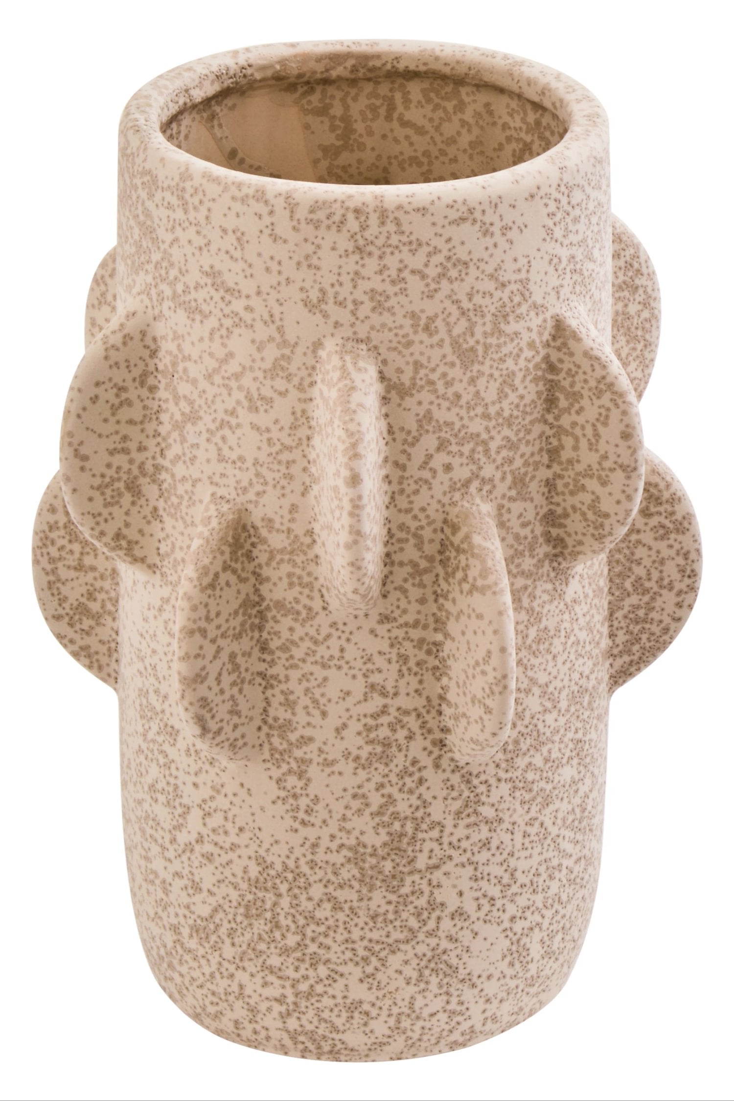Dune Small Cream Textured Stoneware Vase