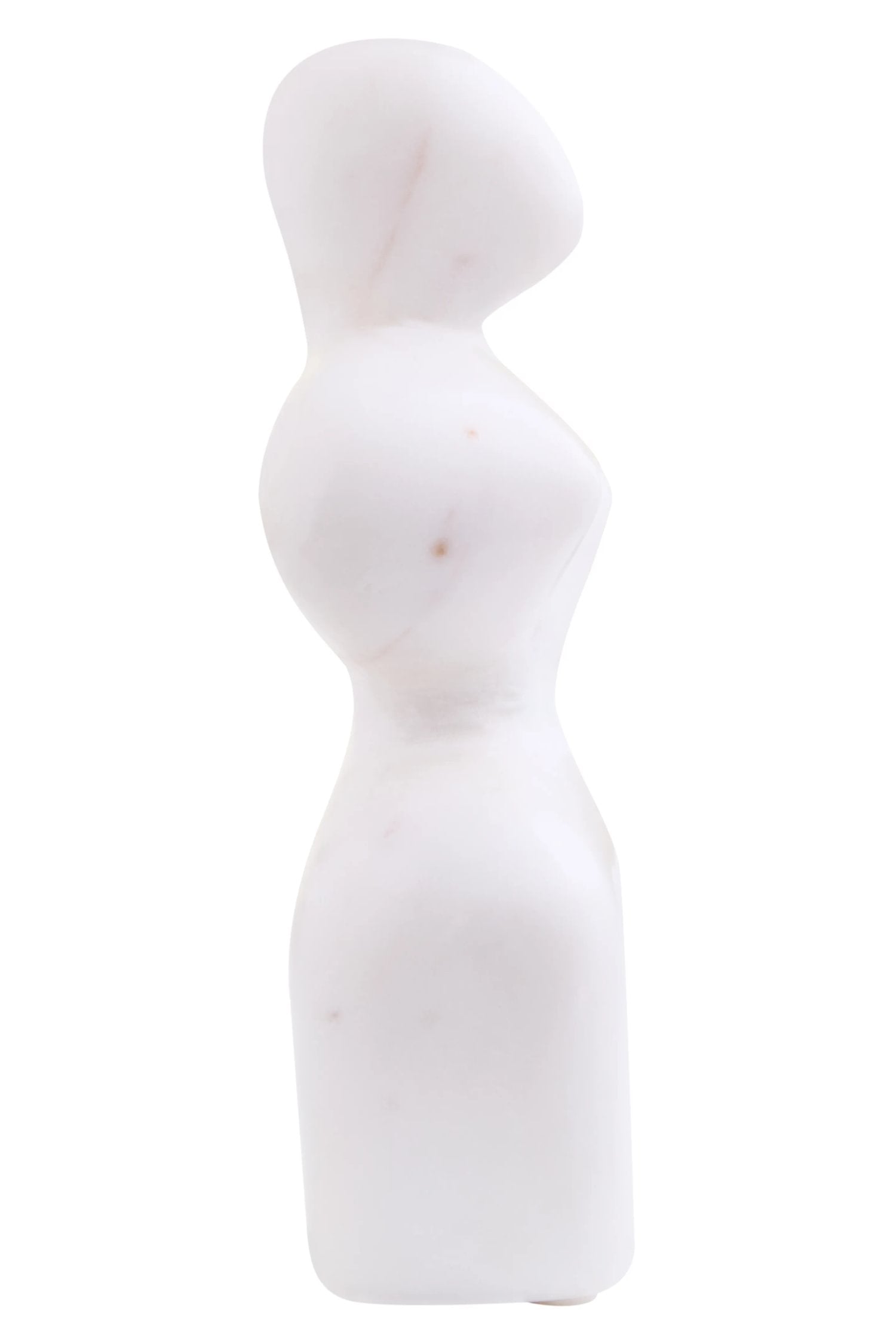 Florence White Marble Abstract Sculpture