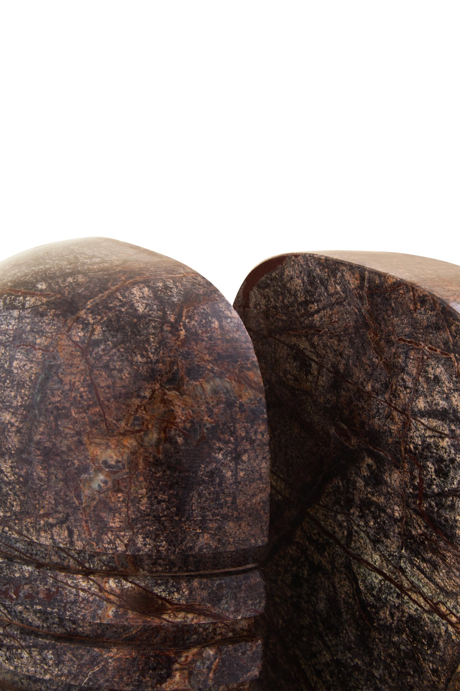 Set of 2 Sylvan Forest Green Marble Bookends