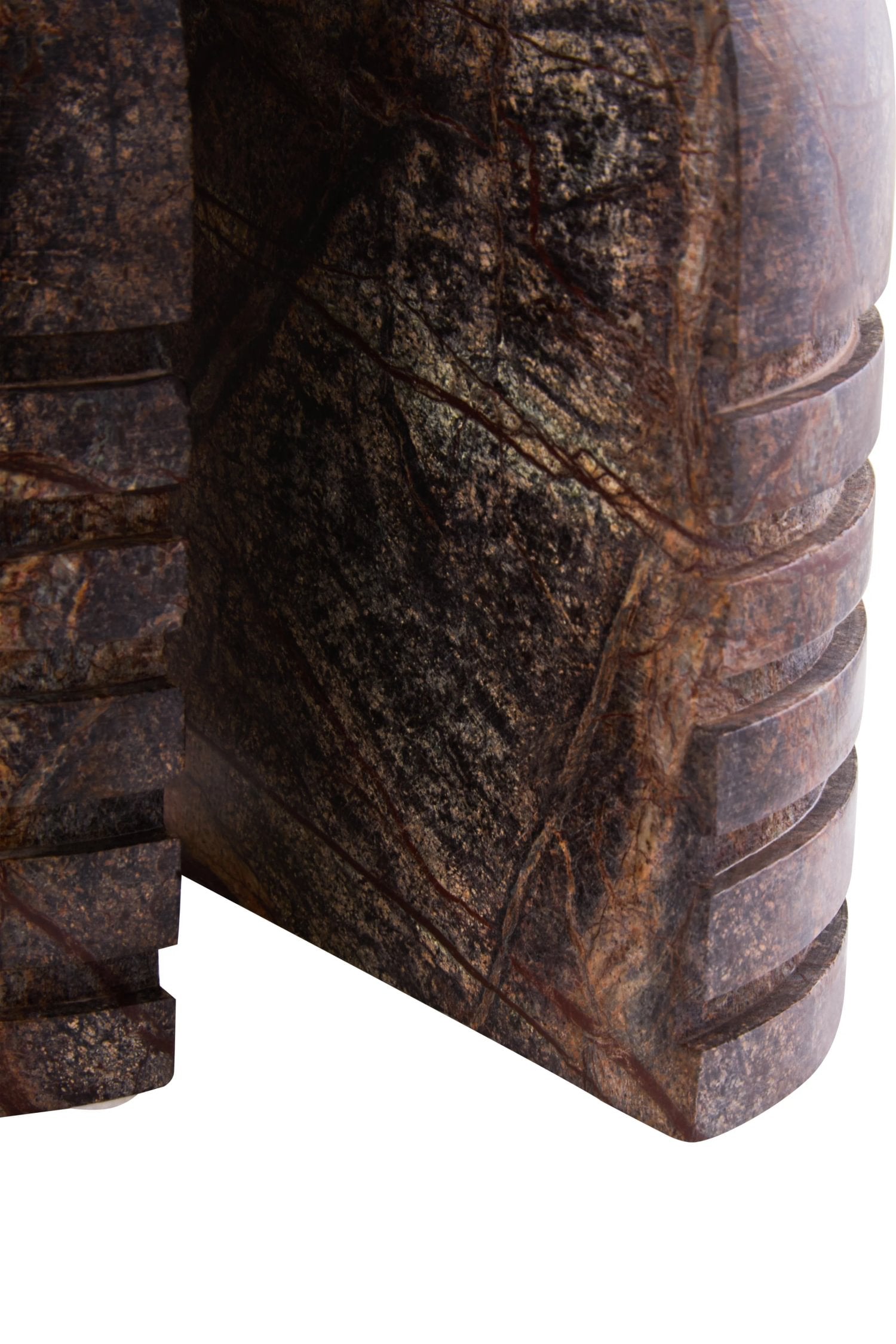 Set of 2 Sylvan Forest Green Marble Bookends