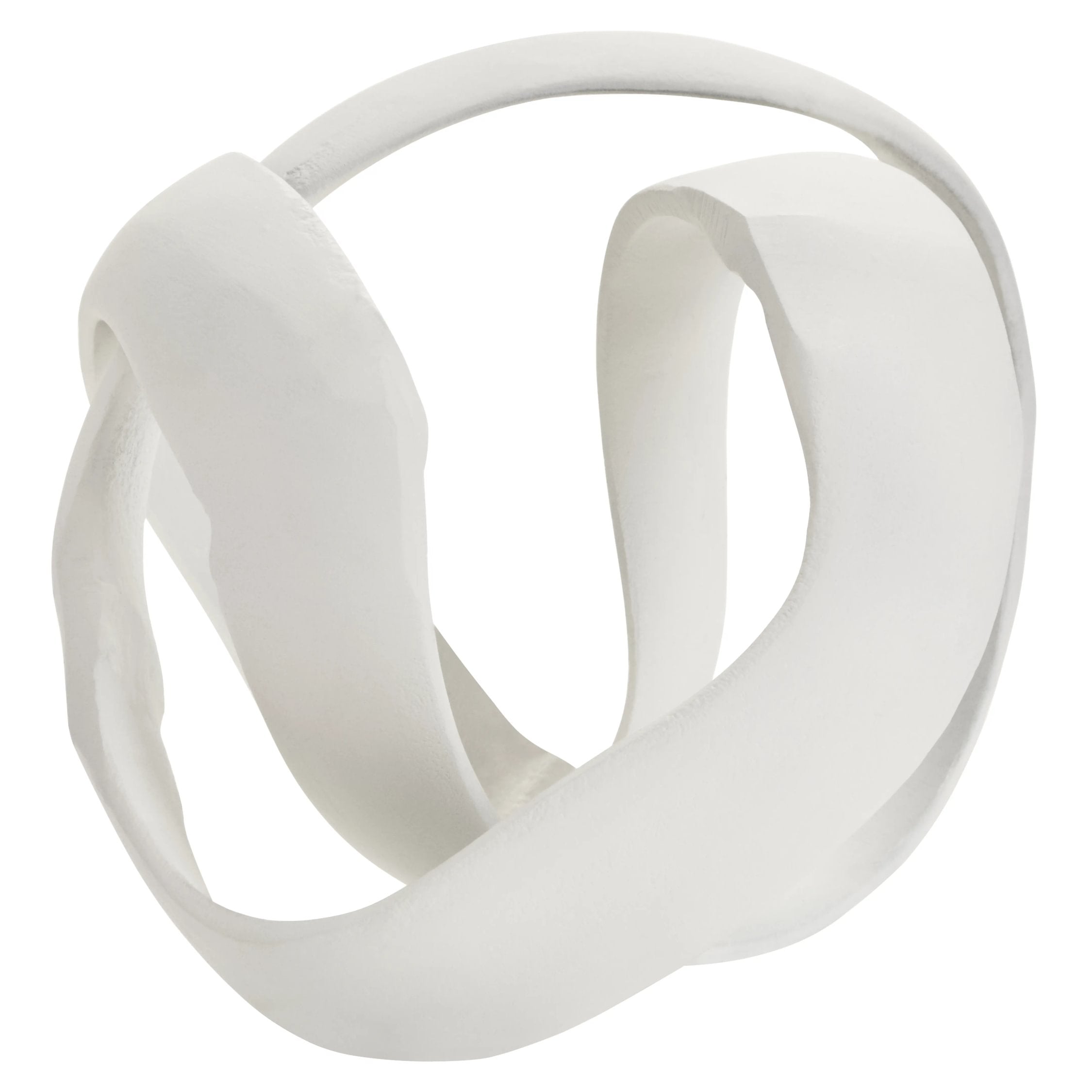Atelier Ivory Finish Aluminium Knot Sculpture