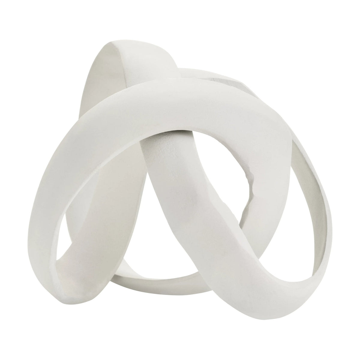 Atelier Ivory Finish Aluminium Knot Sculpture