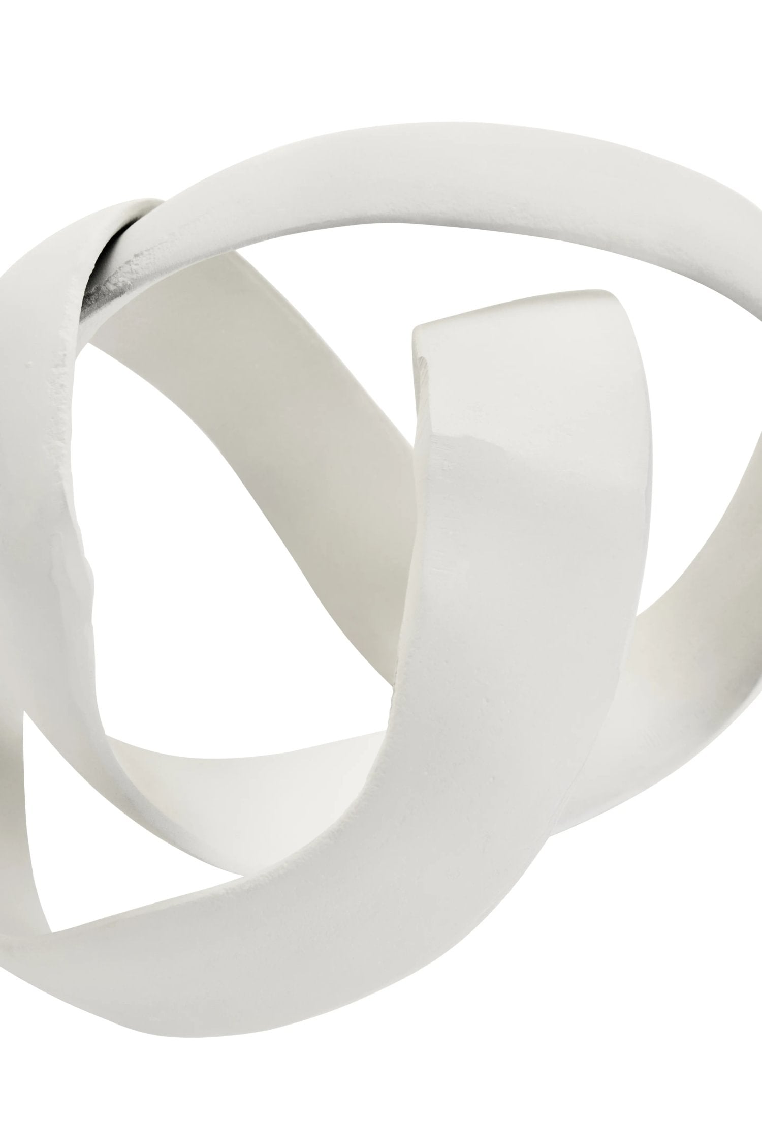 Atelier Ivory Finish Aluminium Knot Sculpture