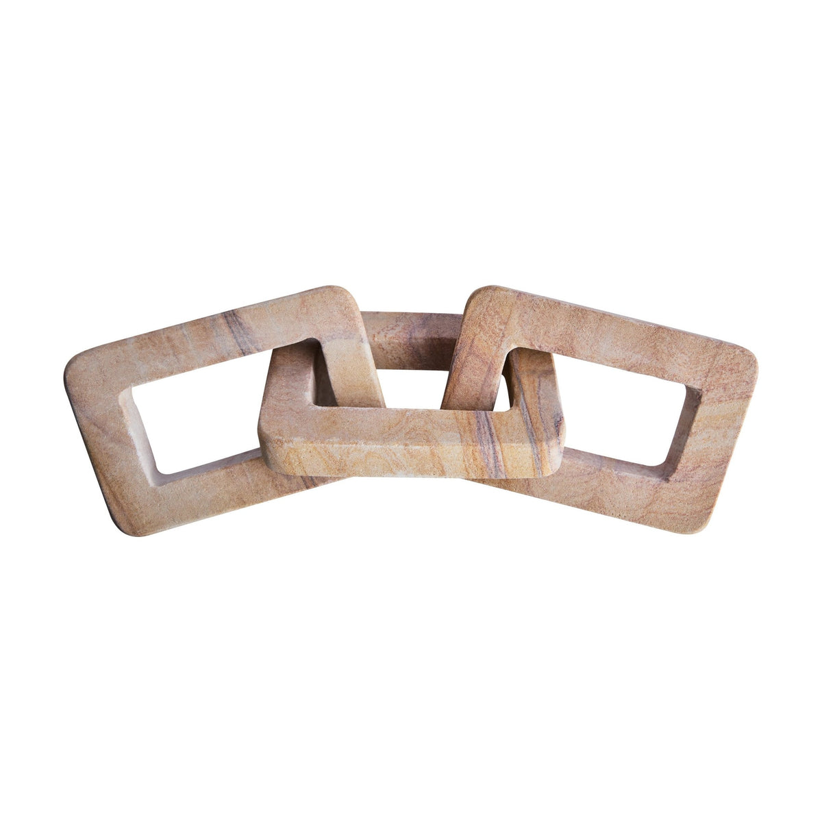 Strata Rainbow Sandstone 3 Link Chain Sculpture
