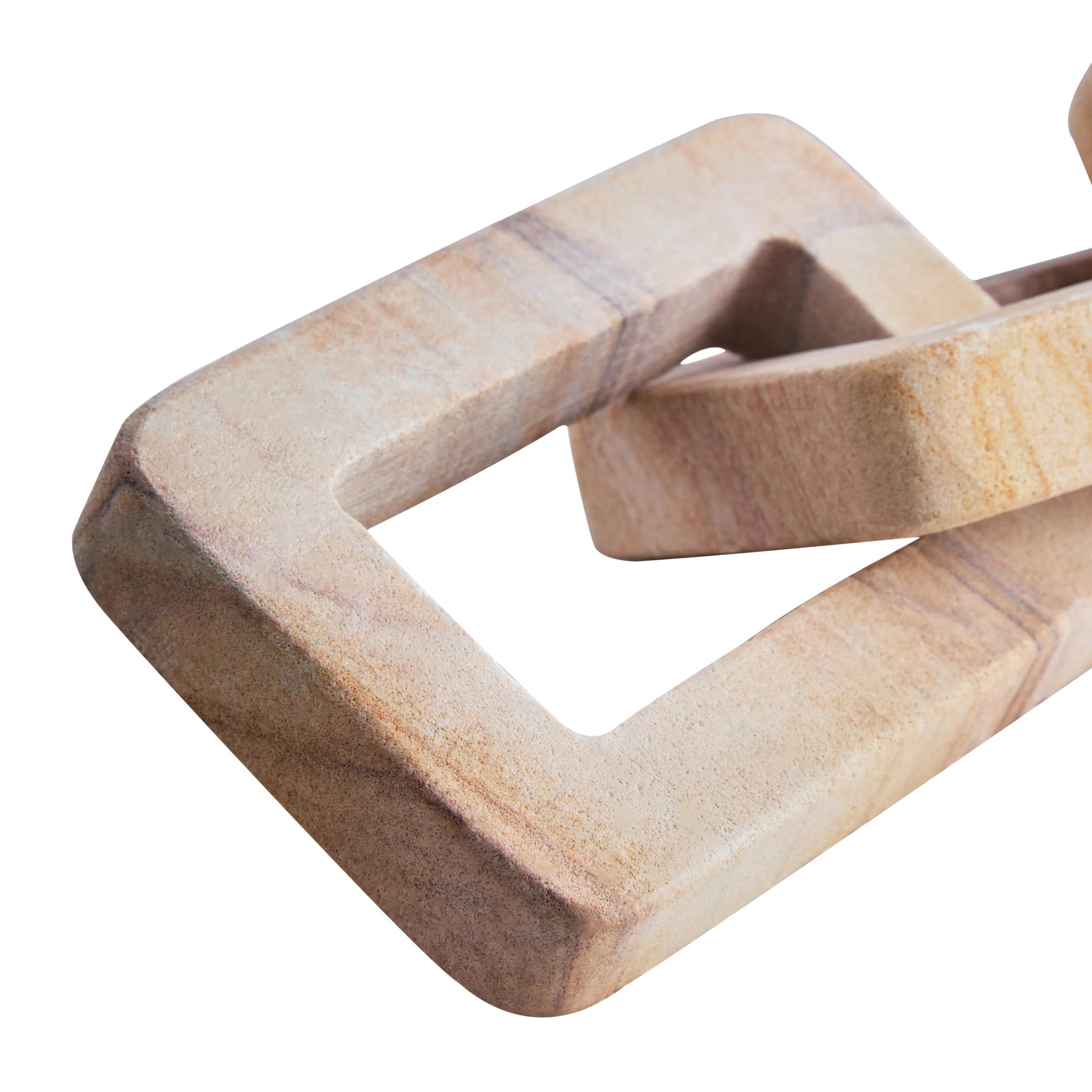 Strata Rainbow Sandstone 3 Link Chain Sculpture