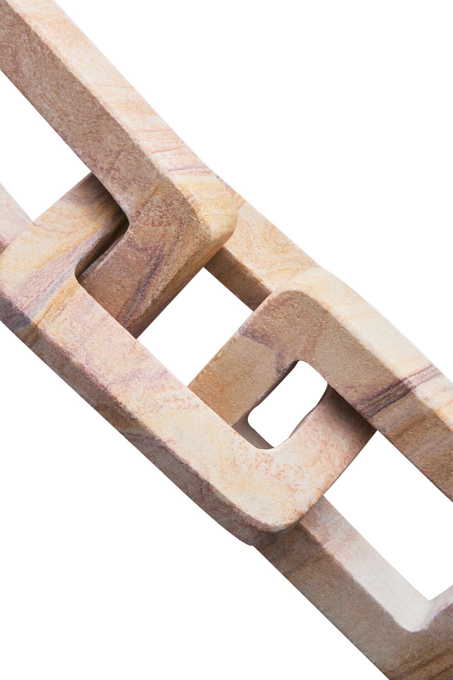 Strata Rainbow Sandstone 3 Link Chain Sculpture