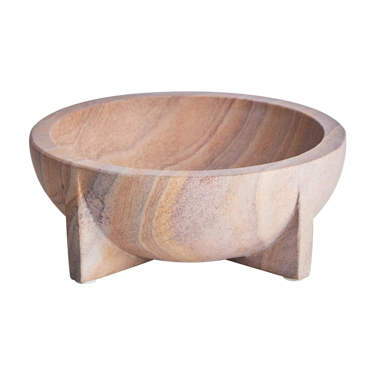 Strata Rainbow Sandstone Pedestal Bowl