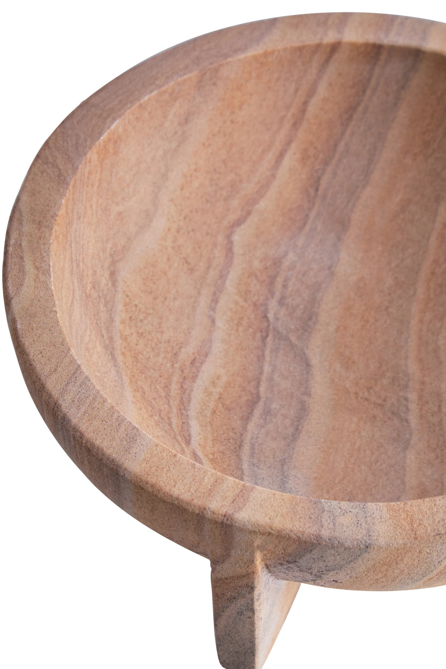 Strata Rainbow Sandstone Pedestal Bowl