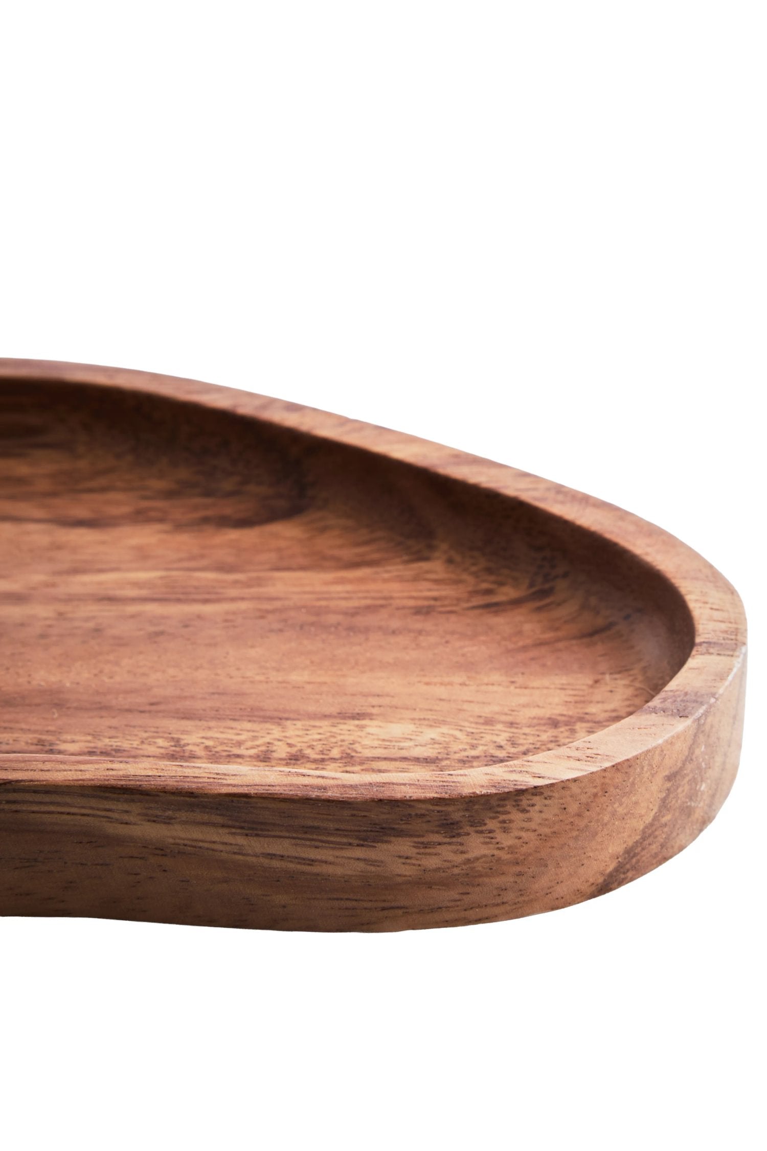 Arden Large Acacia Wood Organic Serving Plate & Tray
